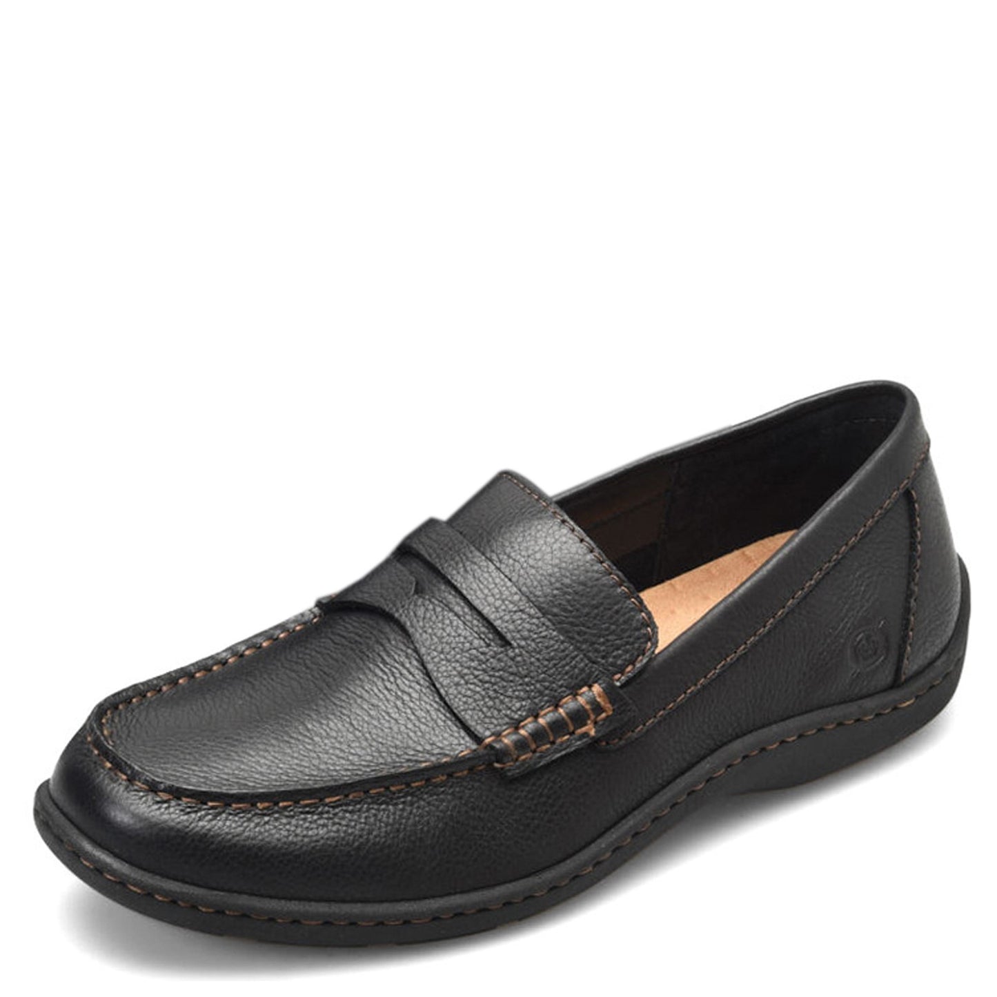 Peltz Shoes  Men's Born Simon III Loafer Black BM0010903