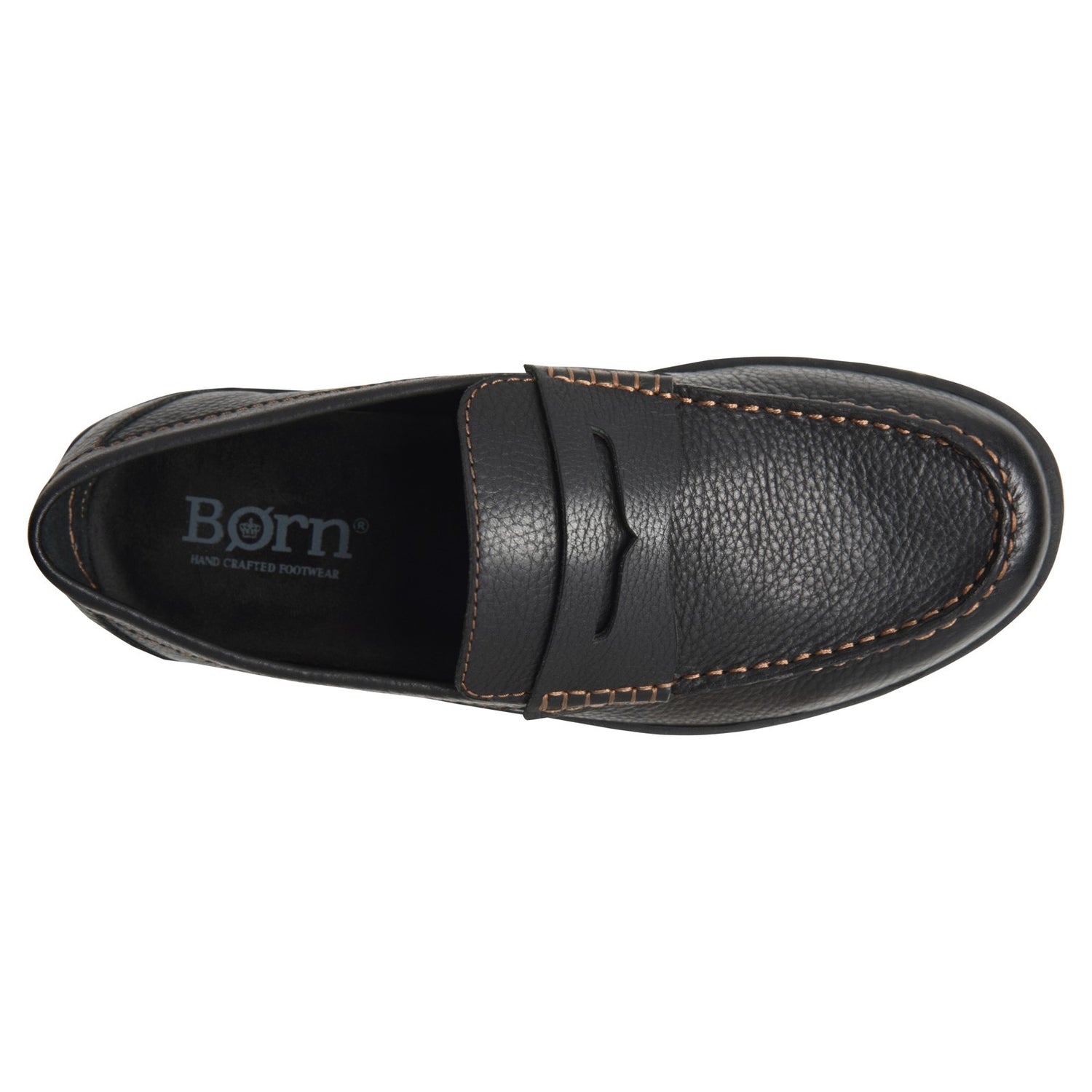 Peltz Shoes  Men's Born Simon III Loafer Black BM0010903