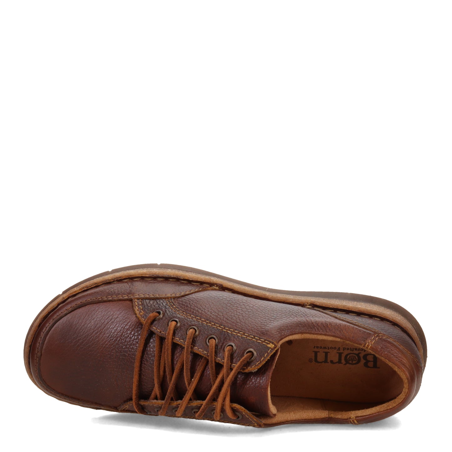 Peltz Shoes  Men's Born Bronson Lace-Up Dark Brown BM0011923