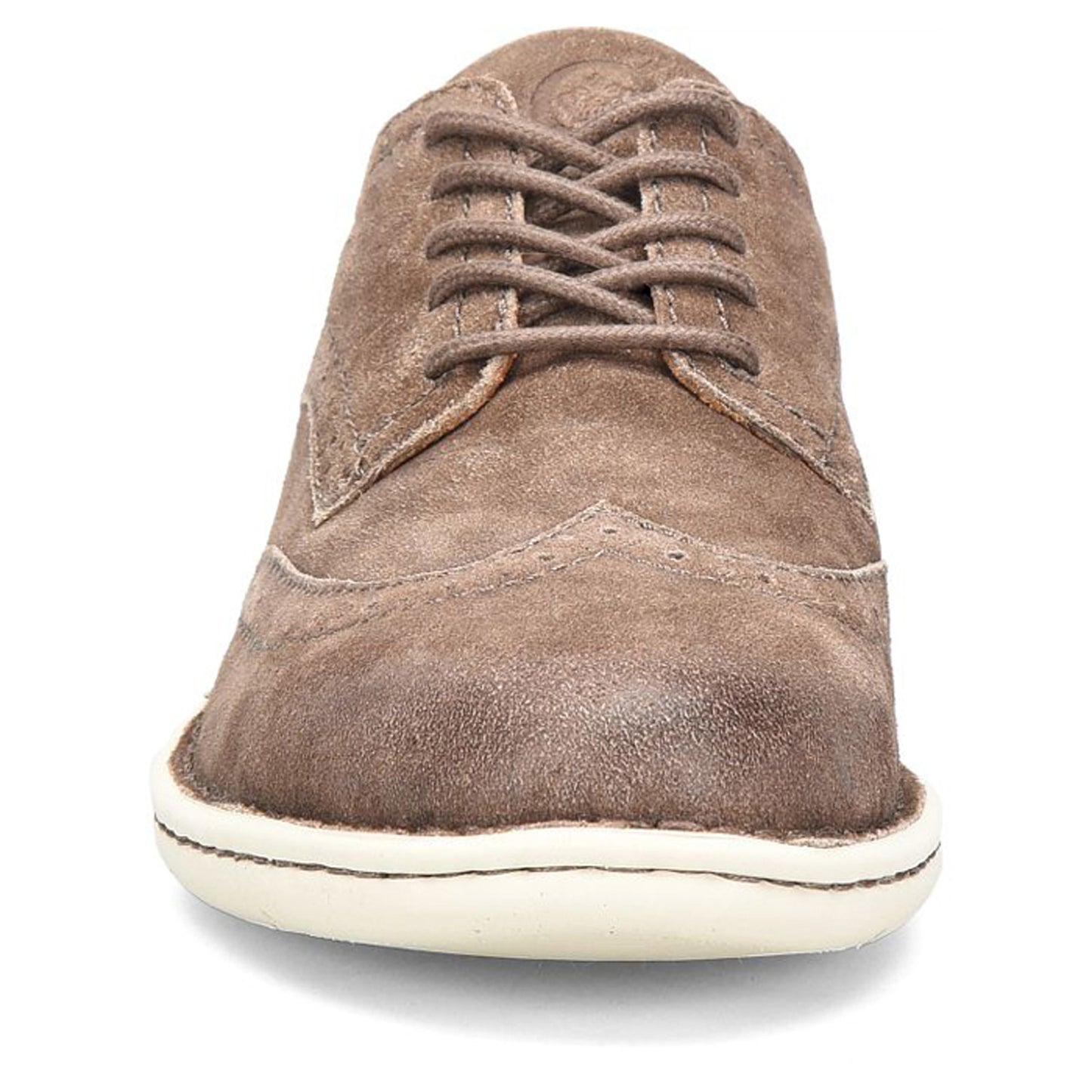 Peltz Shoes  Men's Born Tobias Oxford Taupe BM0012255