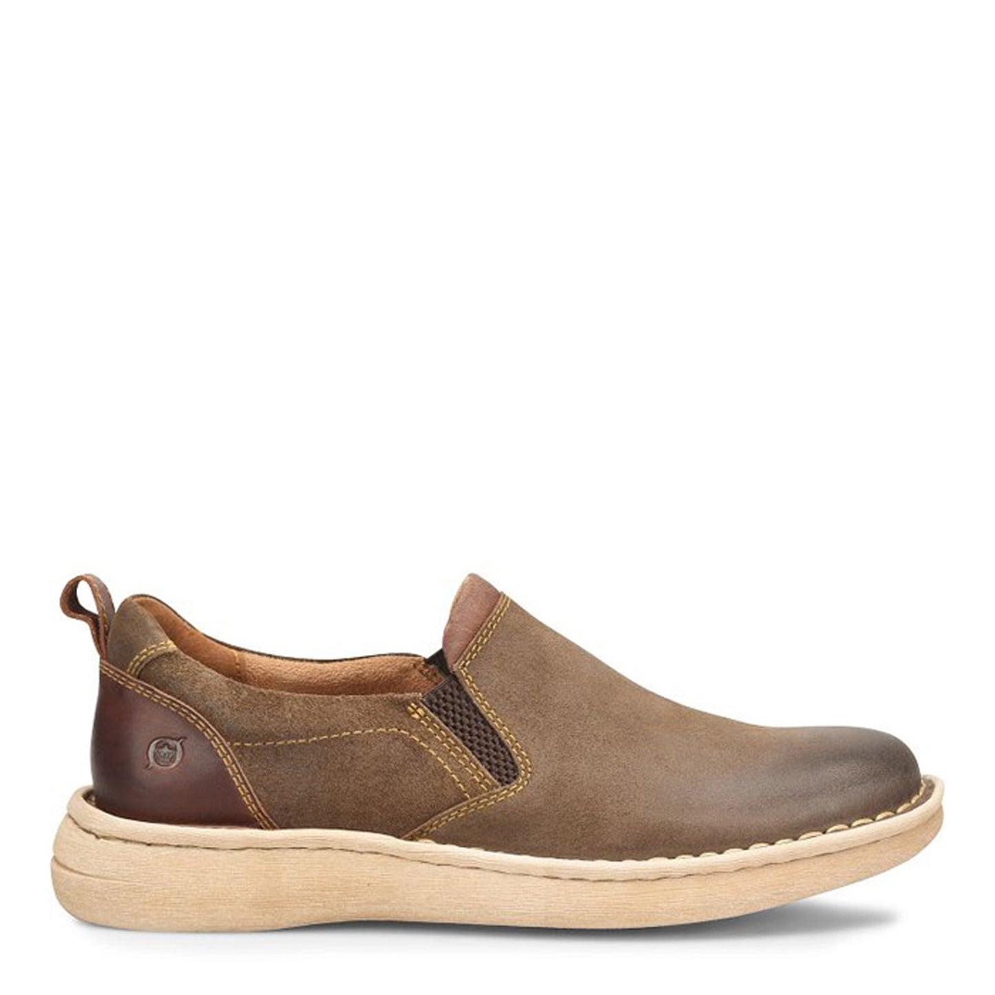 Peltz Shoes  Men's Born Dalton Slip-On Taupe BM0015817
