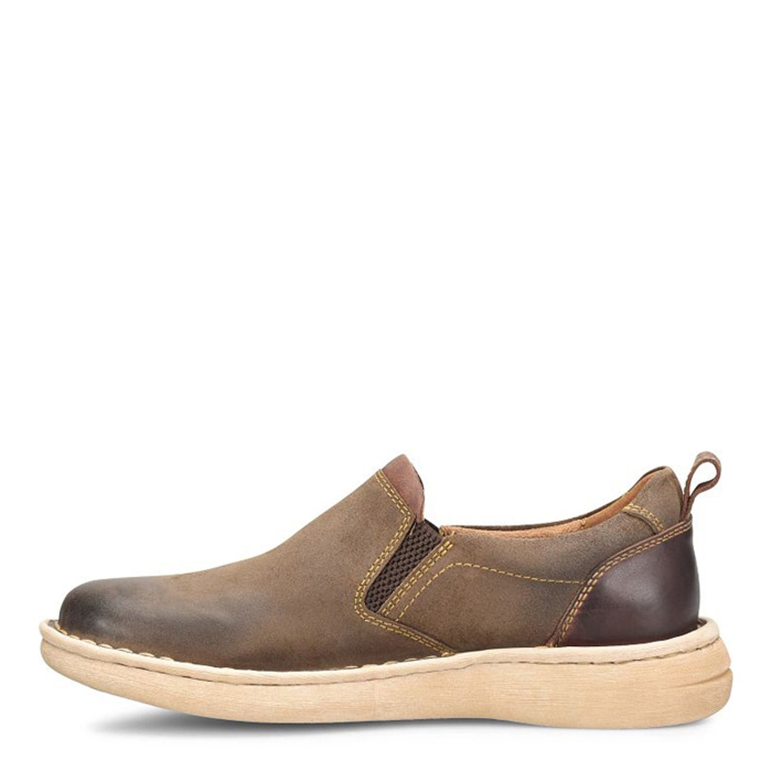 Peltz Shoes  Men's Born Dalton Slip-On Taupe BM0015817