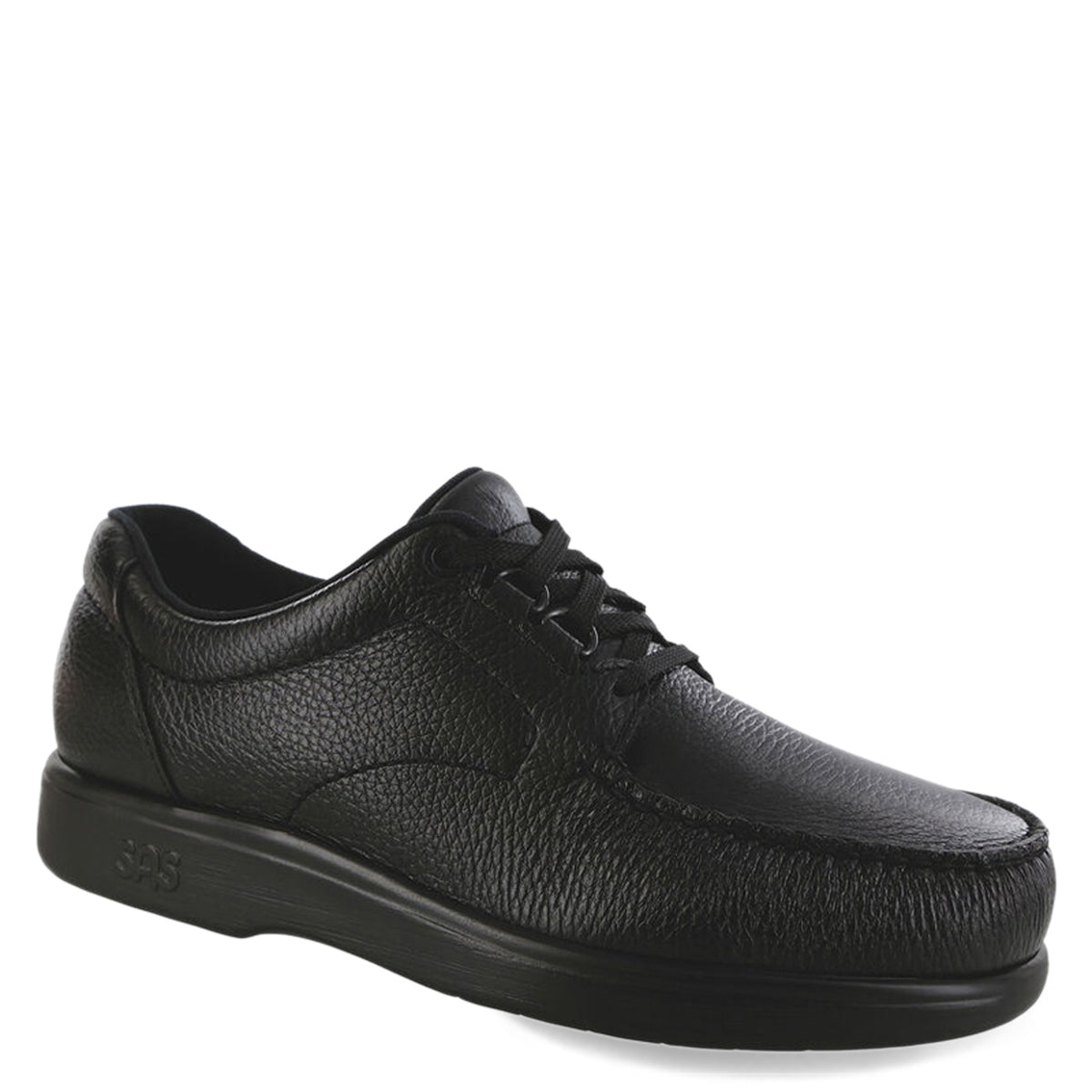 SAS  Bout Time Men\'s Comfort Tumbled Black Leather Shoe Size 7 barely used Men main image 3