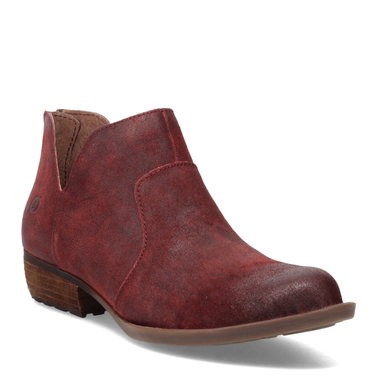 Peltz Shoes  Women's Born Kerri Ankle Boot Red BR0012044