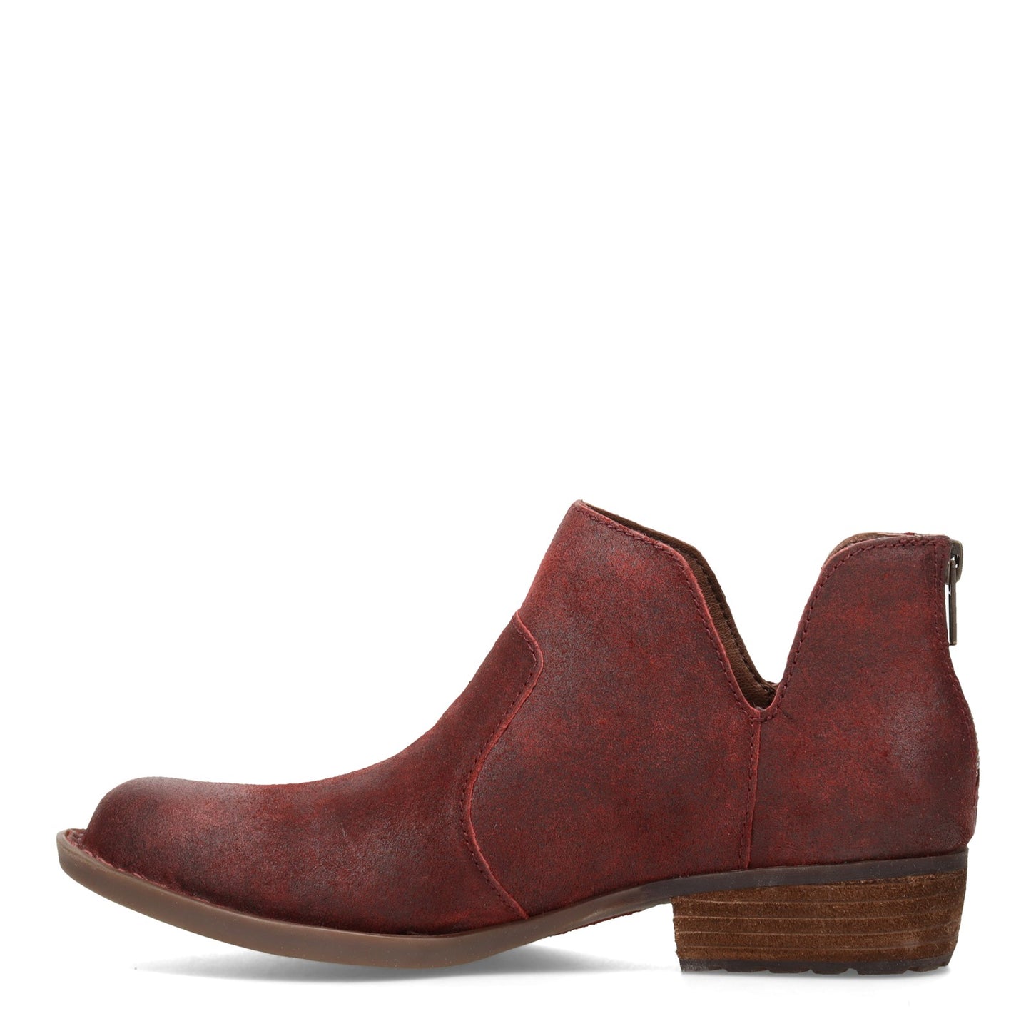 Peltz Shoes  Women's Born Kerri Ankle Boot Red BR0012044