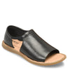 Peltz Shoes  Women's Born Cove Modern Sandal Black Leather BR0019503