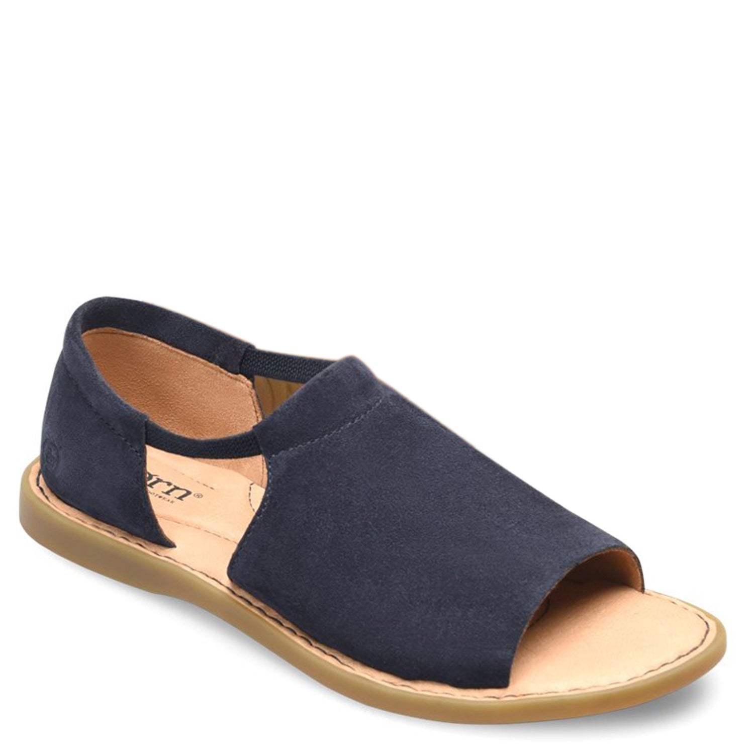 Peltz Shoes  Women's Born Cove Modern Sandal Navy BR0019534
