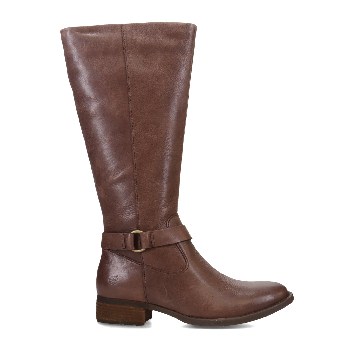 Peltz Shoes  Women's Born Saddler Boot Chocolate BR0028848