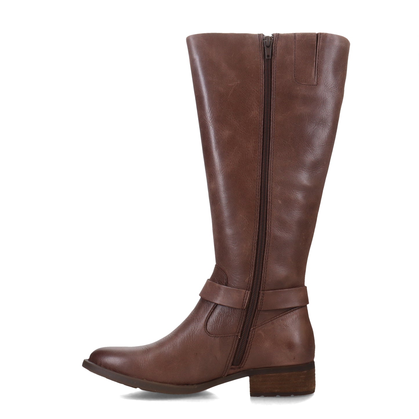 Peltz Shoes  Women's Born Saddler Boot Chocolate BR0028848