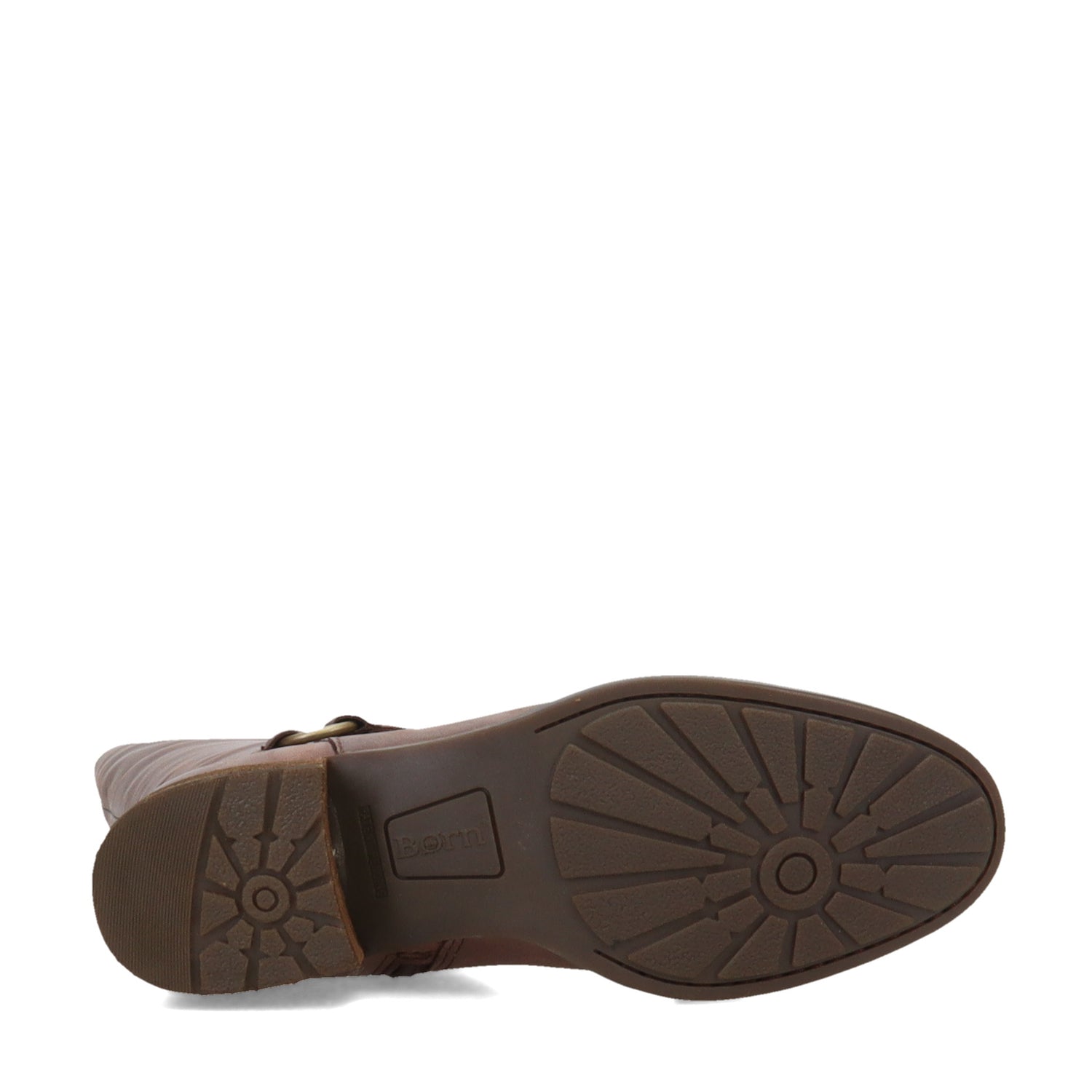 Peltz Shoes  Women's Born Saddler Boot Chocolate BR0028848