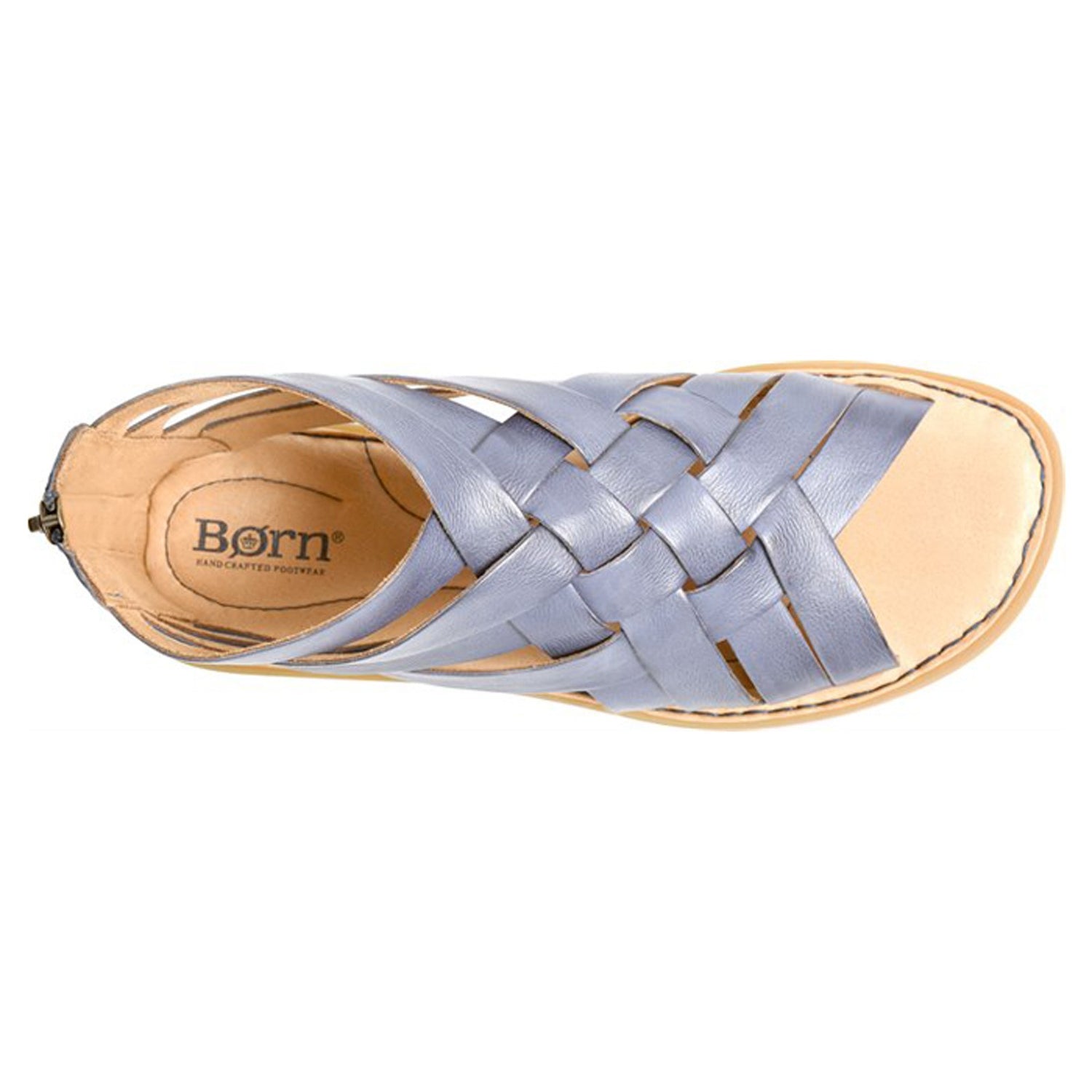 Peltz Shoes  Women's Born Iwa Sandal Navy Weave BR0032934