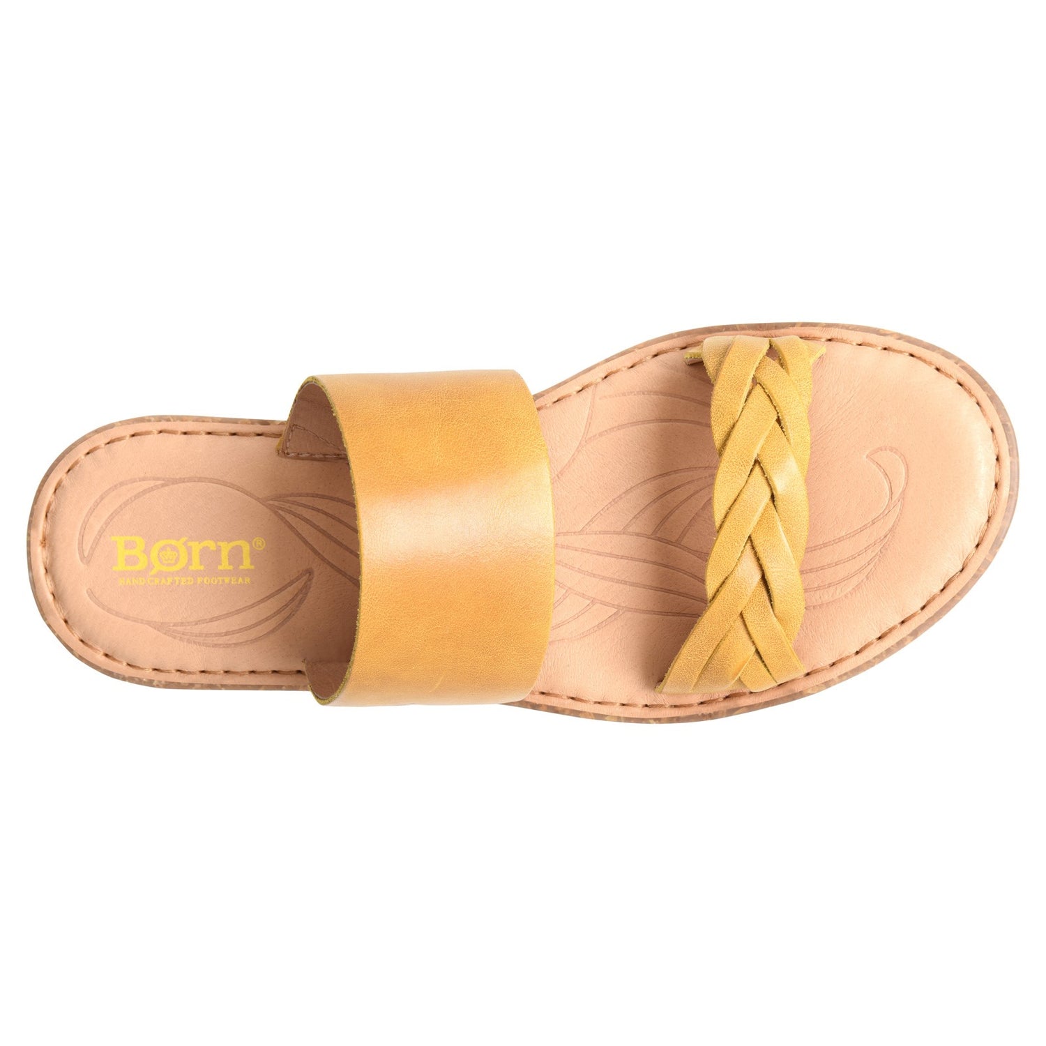 Peltz Shoes  Women's Born Morena Sandal Yellow BR0033907