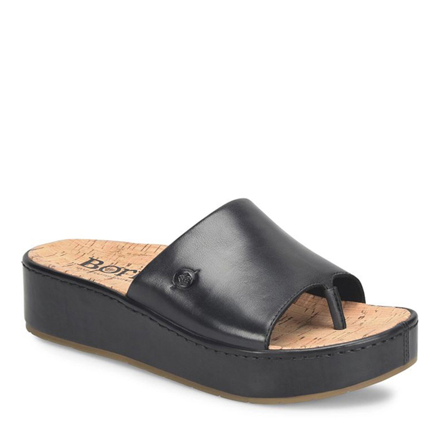 Peltz Shoes  Women's Born Sharr Sandal Black BR0035303