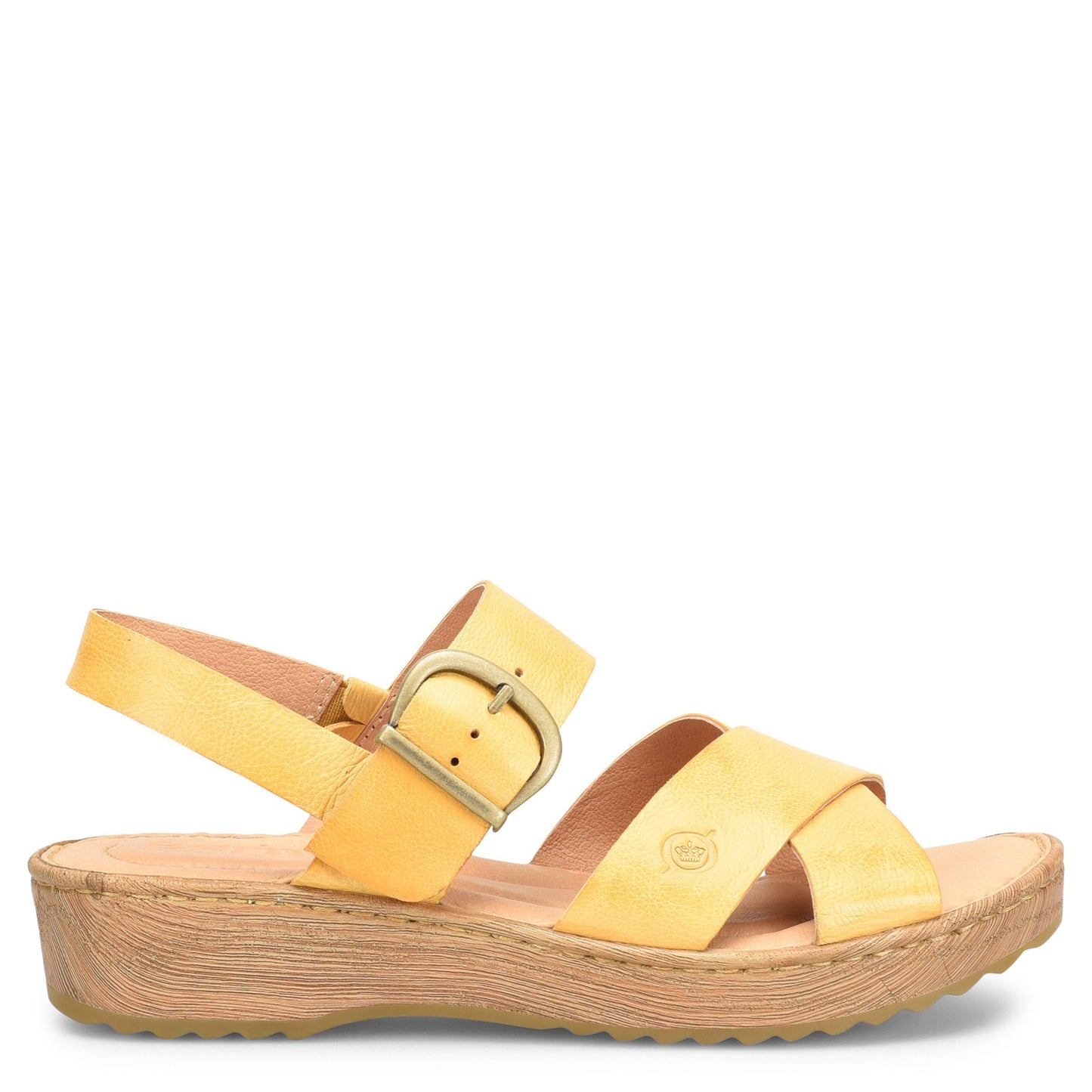 Peltz Shoes  Women's Born Aida Sandal Yellow BR0036907