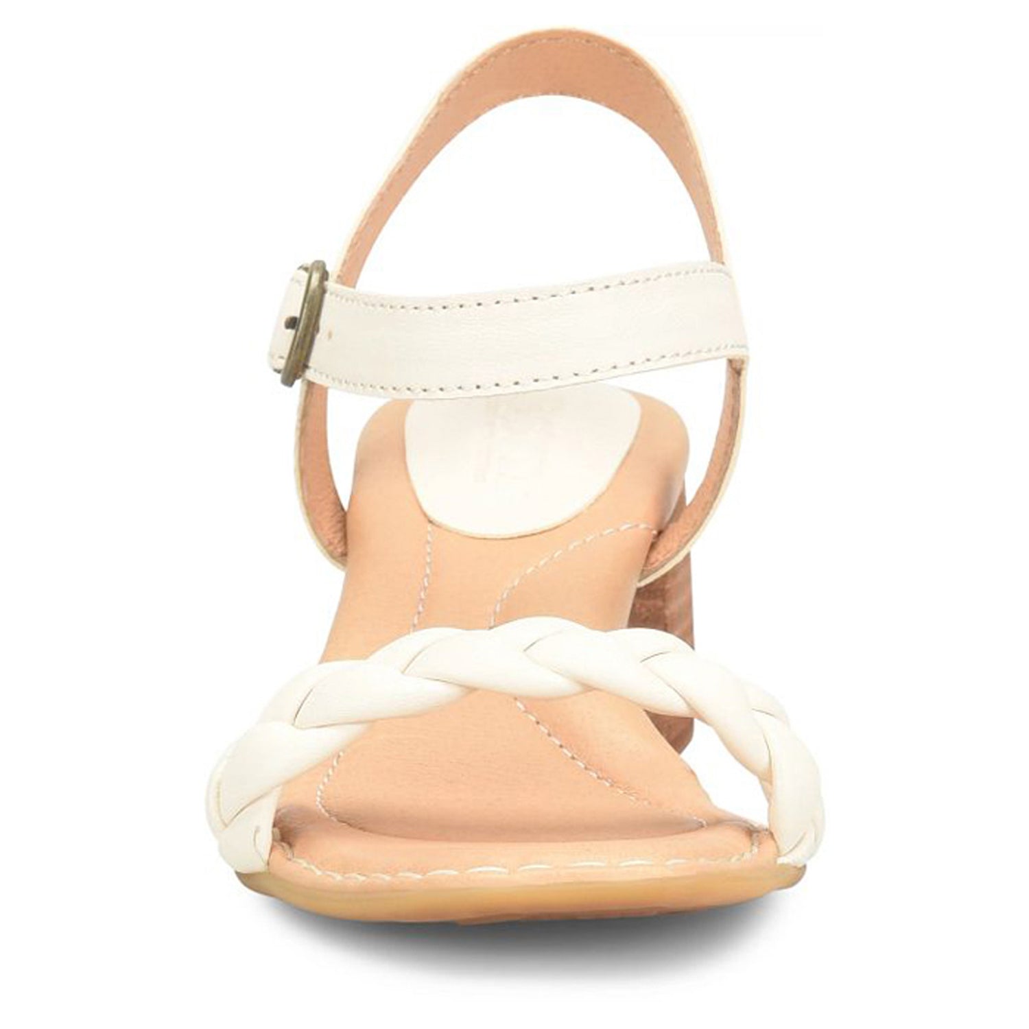 Peltz Shoes  Women's Born Simone Sandal White BR0045401