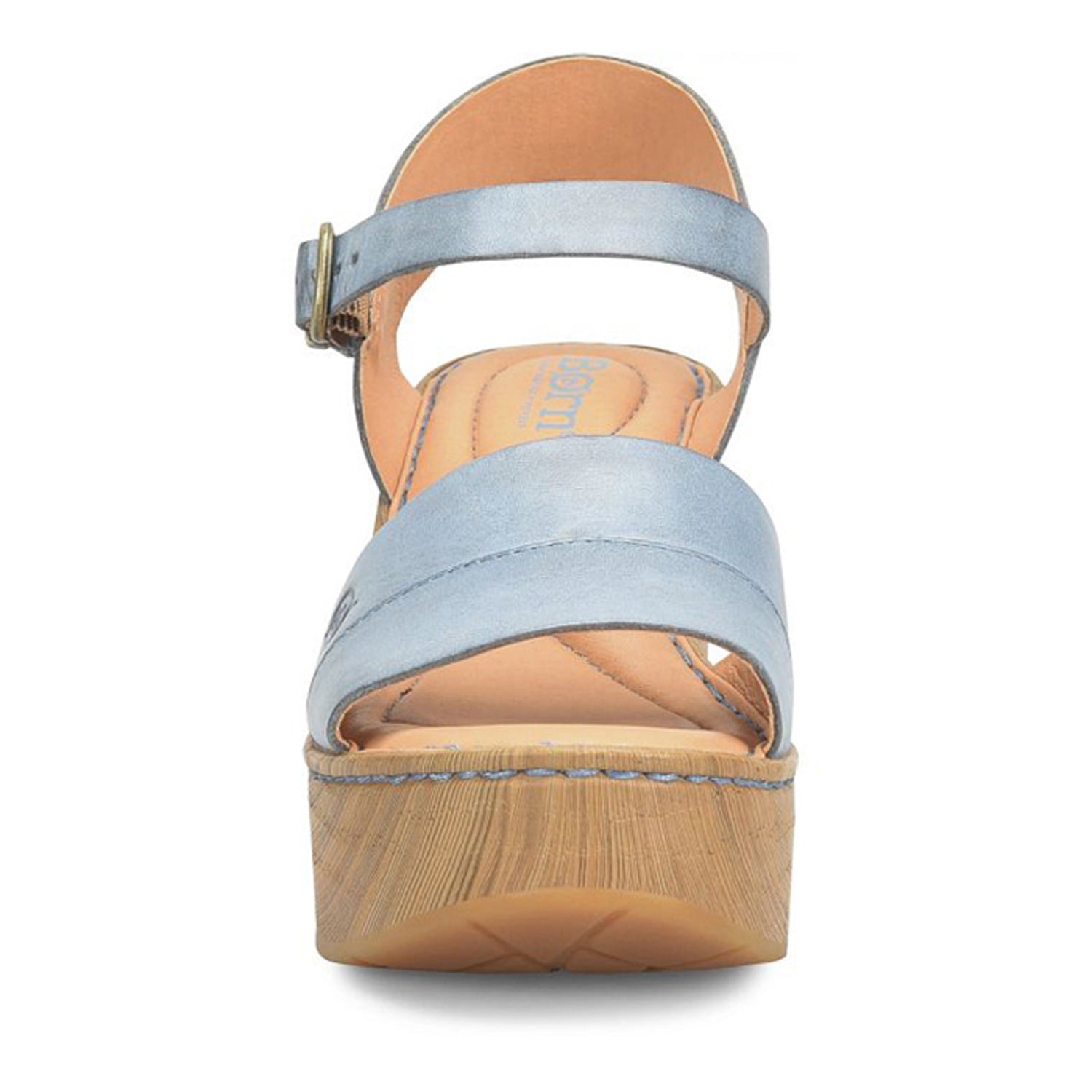 Peltz Shoes  Women's Born Lucca Sandal Dark Blue BR0047774