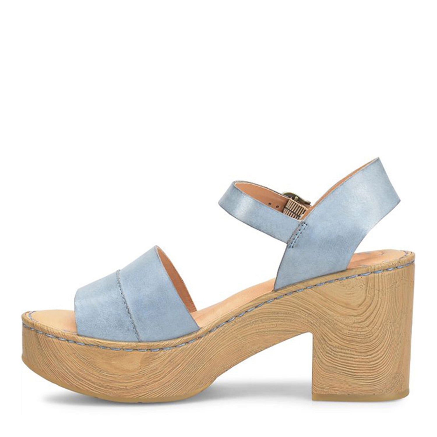 Peltz Shoes  Women's Born Lucca Sandal Dark Blue BR0047774