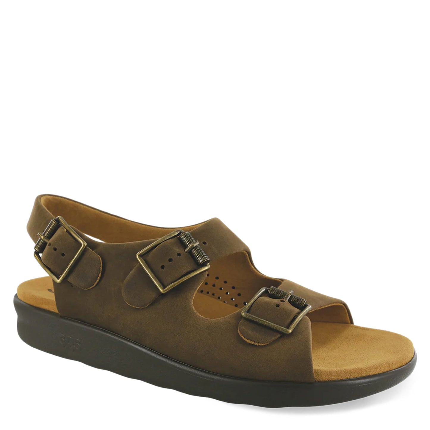 Peltz Shoes  Men's SAS Bravo Sandal GRIZZLY BRAVO GRIZZLY