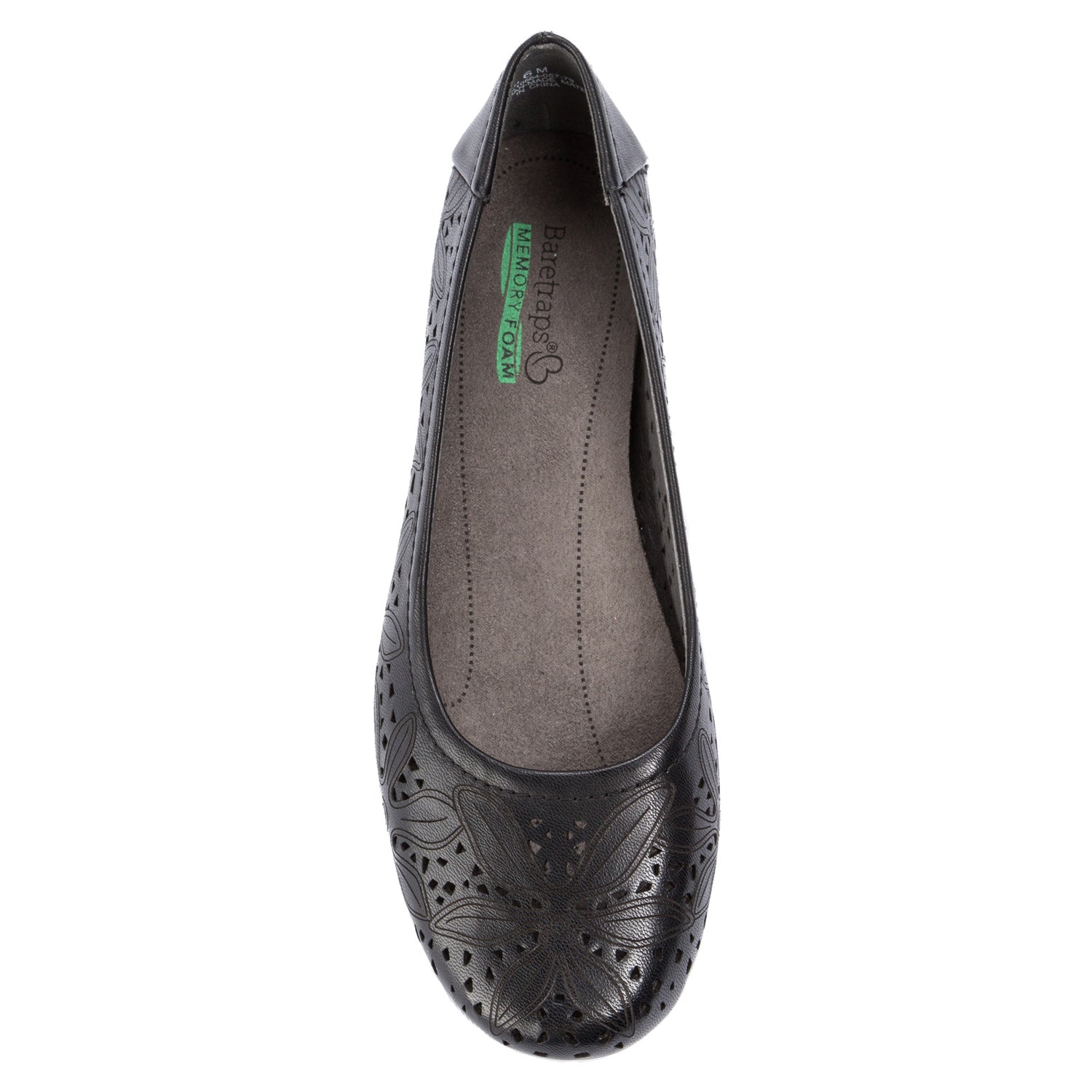 Peltz Shoes  Women's Baretraps Mariah Flat BLACK BT24865
