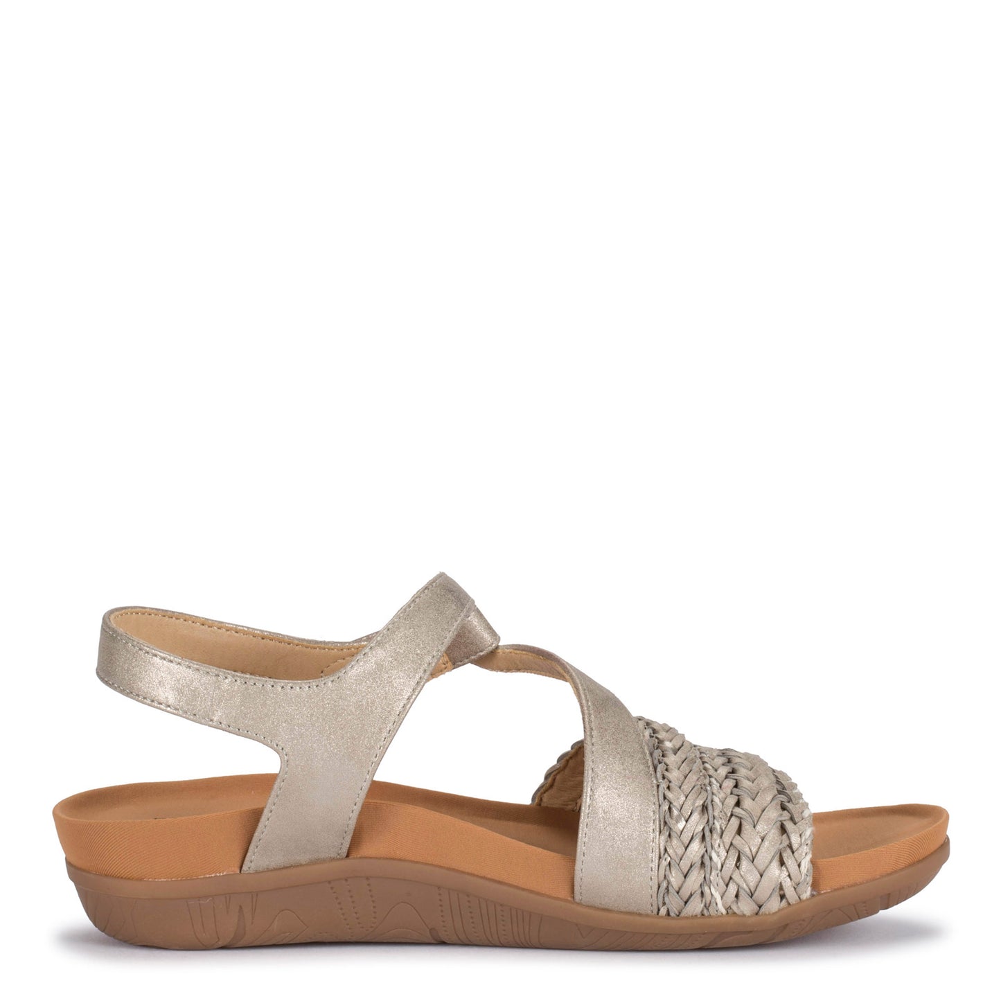 Peltz Shoes  Women's Baretraps Jalen Sandal Champagne BT27975
