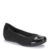Peltz Shoes  Women's Baretraps Mia Flat BLACK BT29350