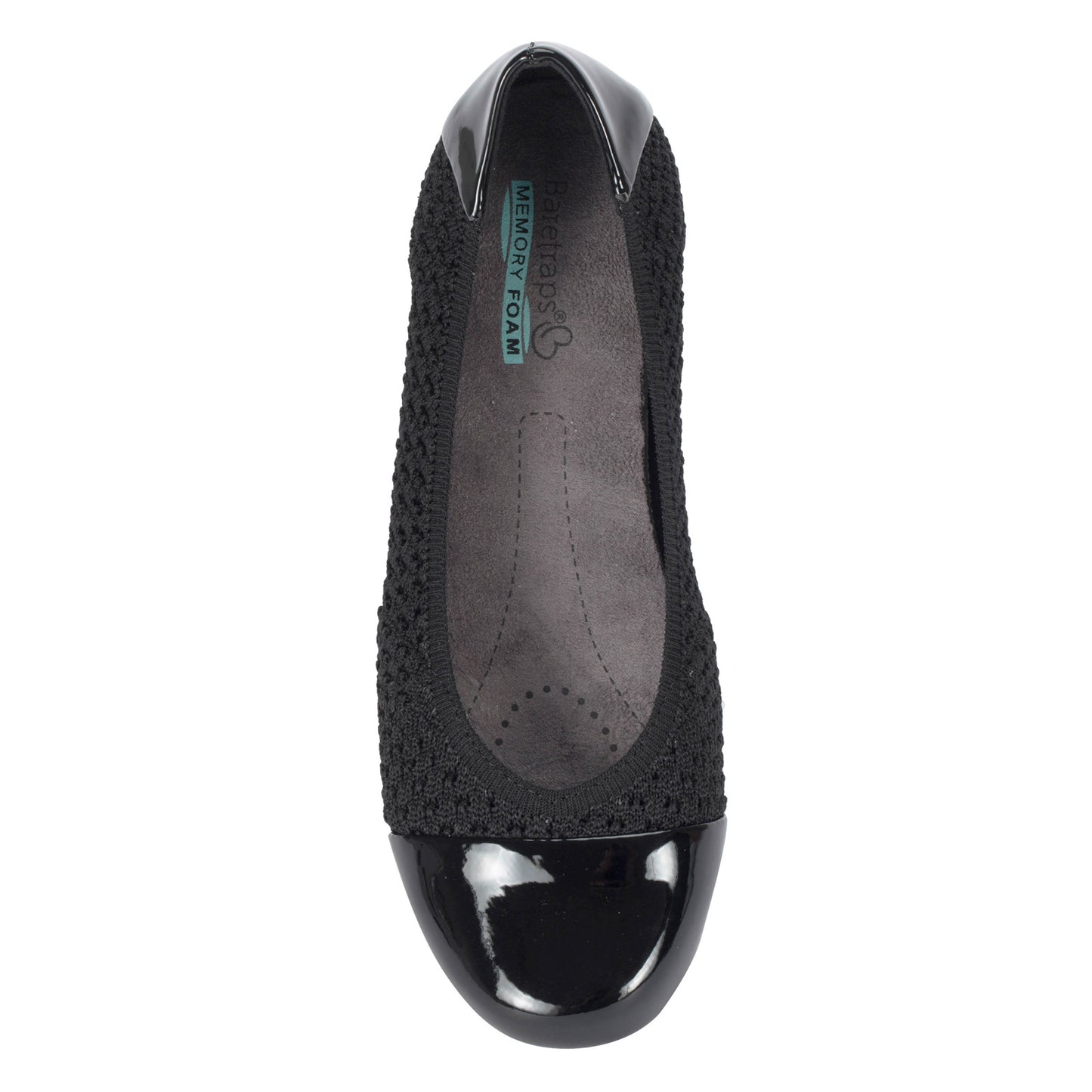Peltz Shoes  Women's Baretraps Mia Flat BLACK BT29350