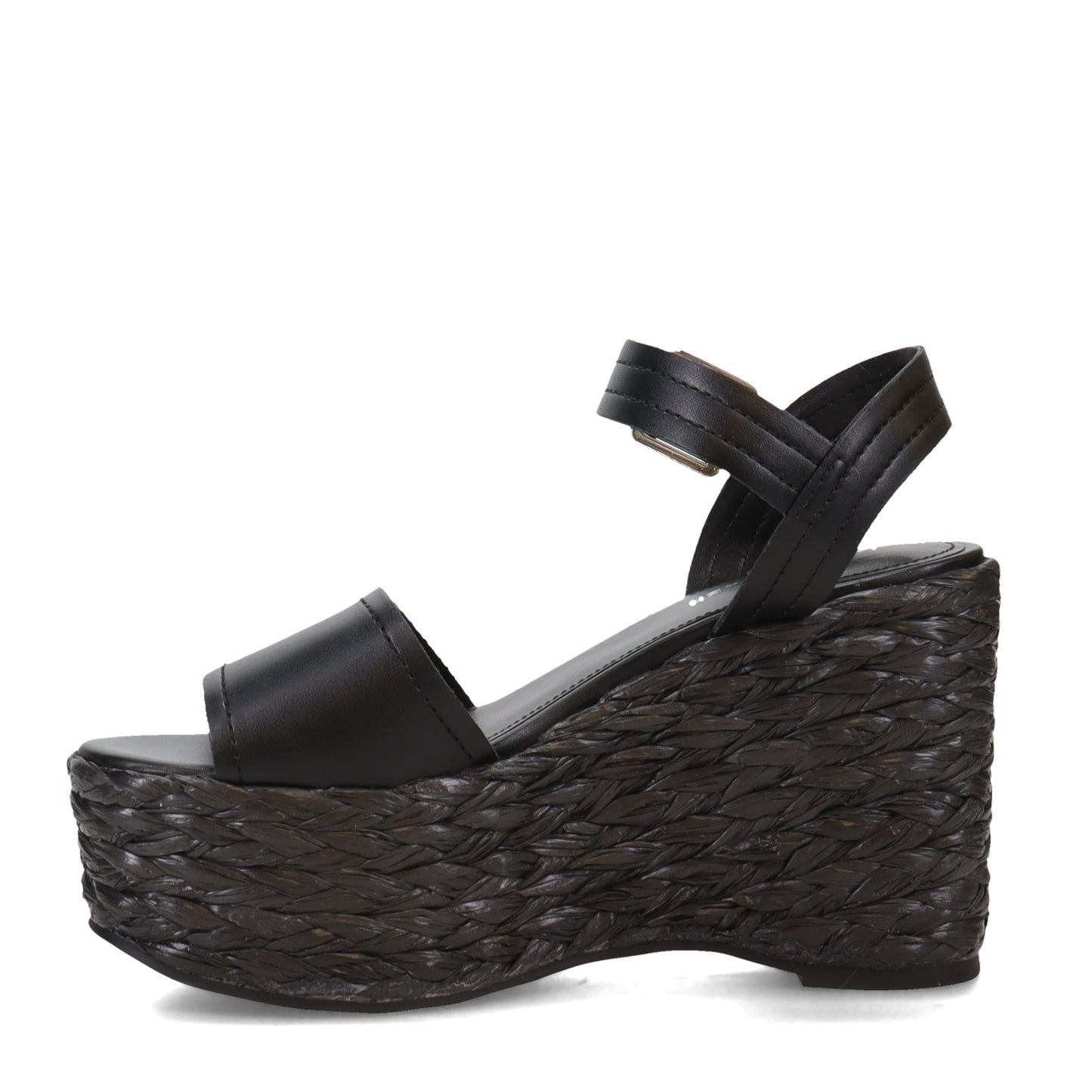 Peltz Shoes  Women's Marc Fisher Burian Sandal BLACK BURIAN-BLK01