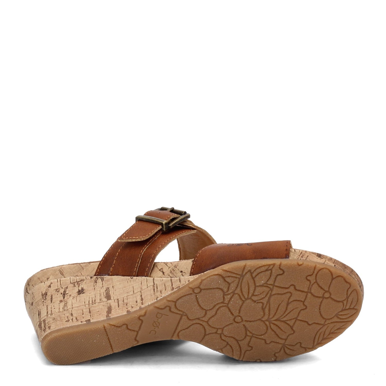 Peltz Shoes  Women's B.O.C. Sangre Wedge Sandal TAN BC0004816