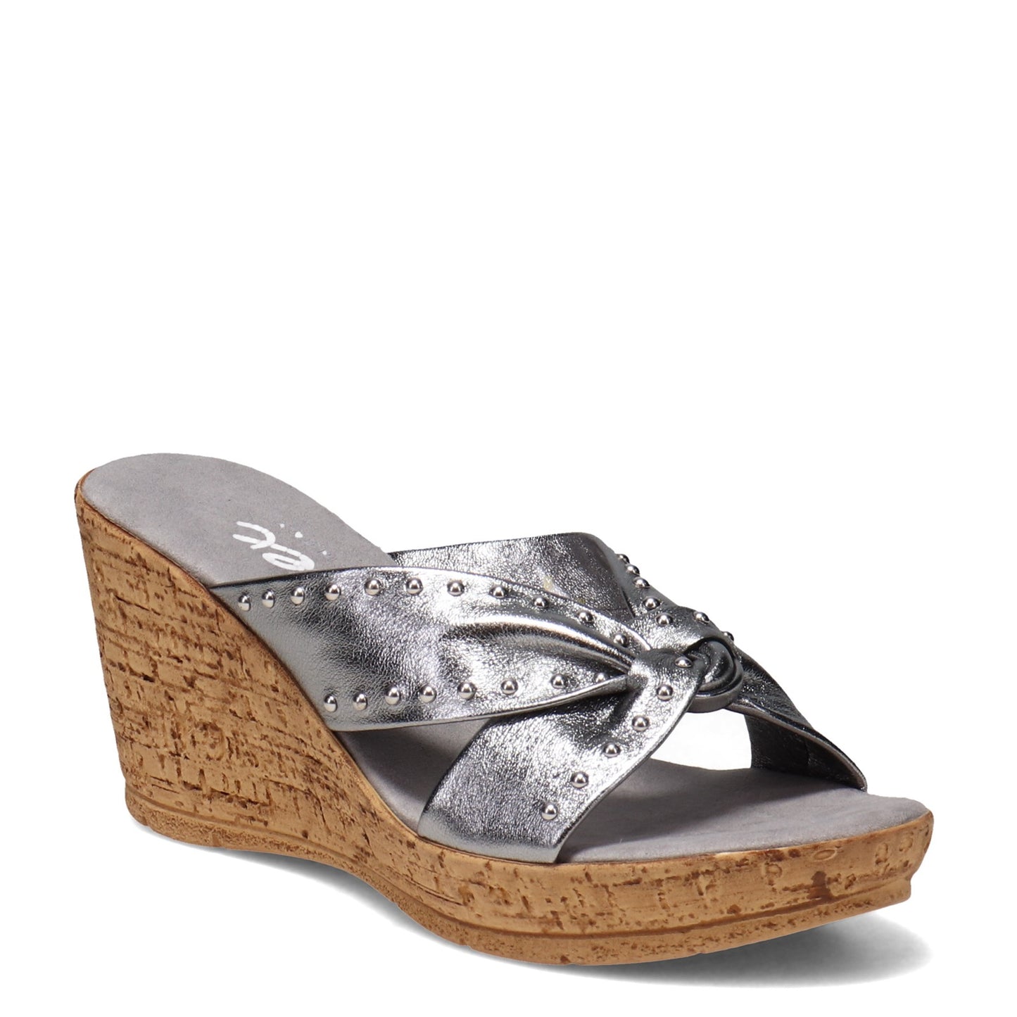 Peltz Shoes  Women's Onex Belynda Sandal PEWTER BELYNDA-PEWTER