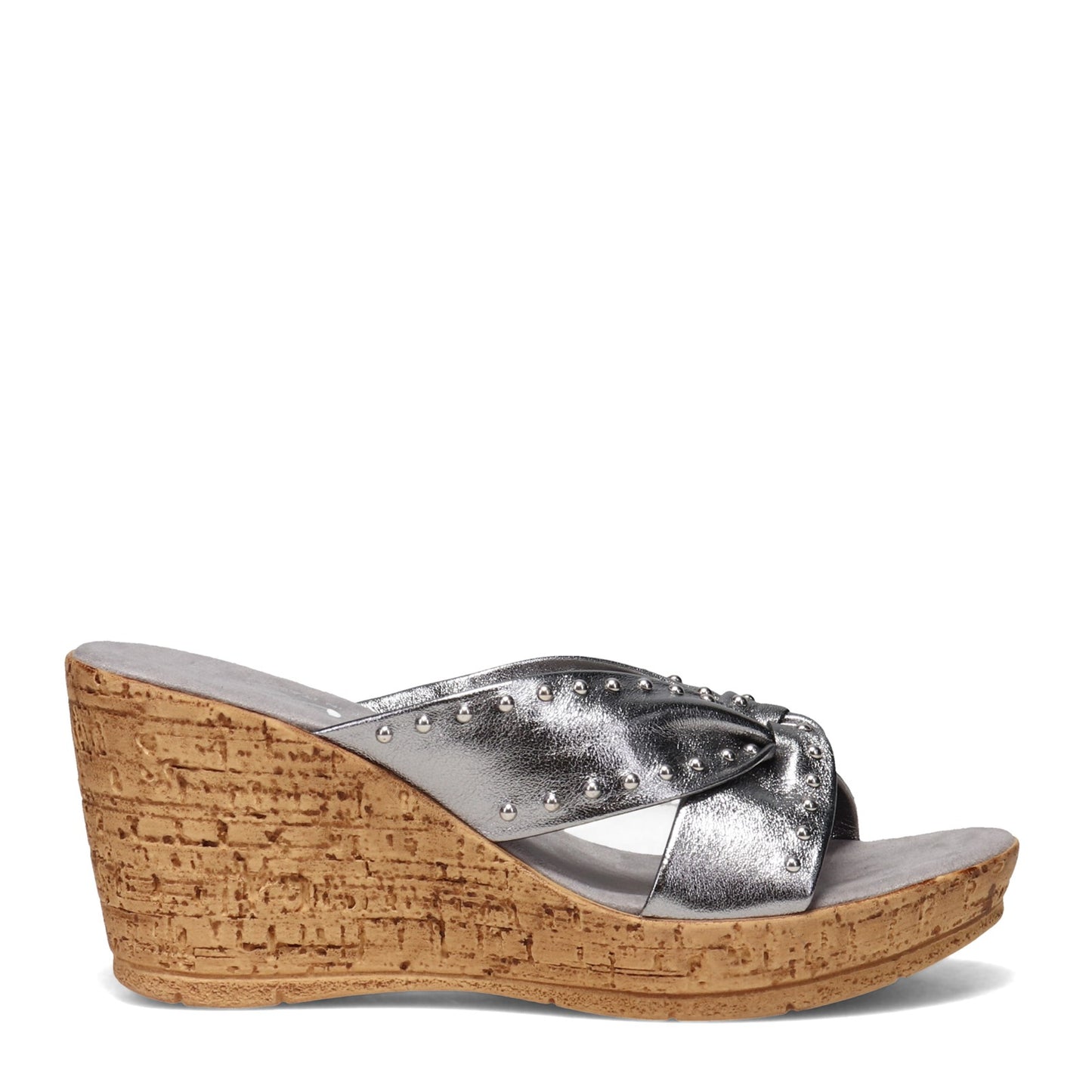 Peltz Shoes  Women's Onex Belynda Sandal PEWTER BELYNDA-PEWTER