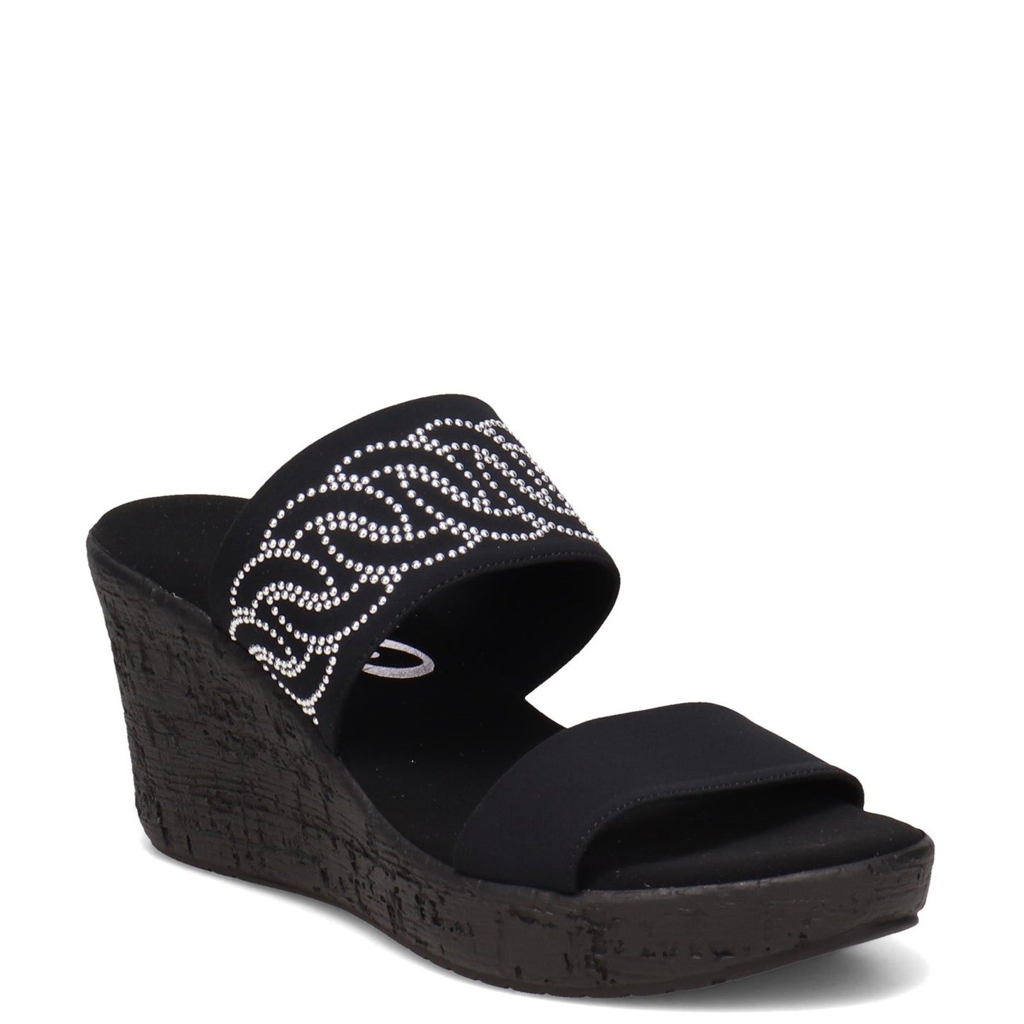 Peltz Shoes  Women's Onex Bernice Sandal BLACK BERNICE-BLACK
