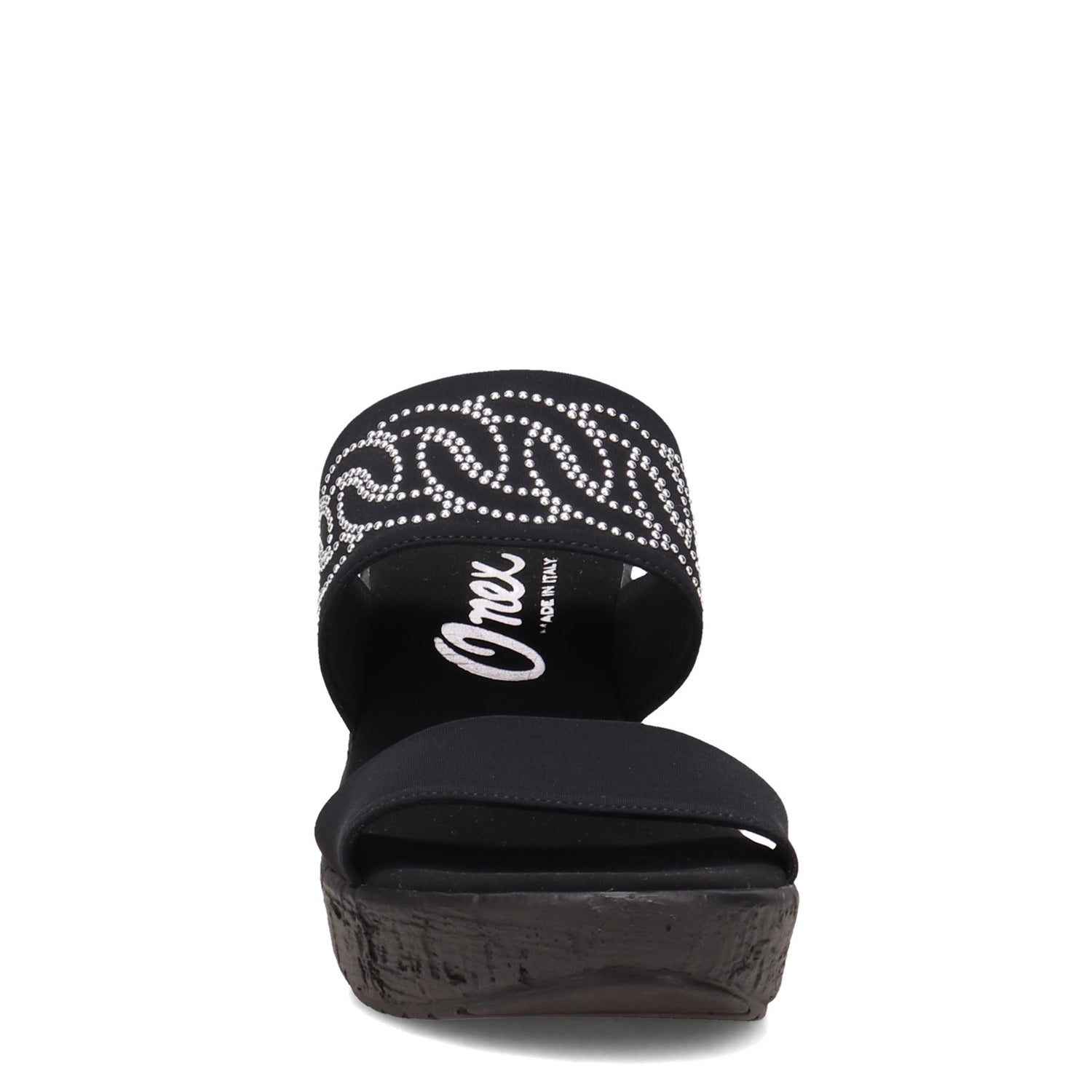 Peltz Shoes  Women's Onex Bernice Sandal BLACK BERNICE-BLACK