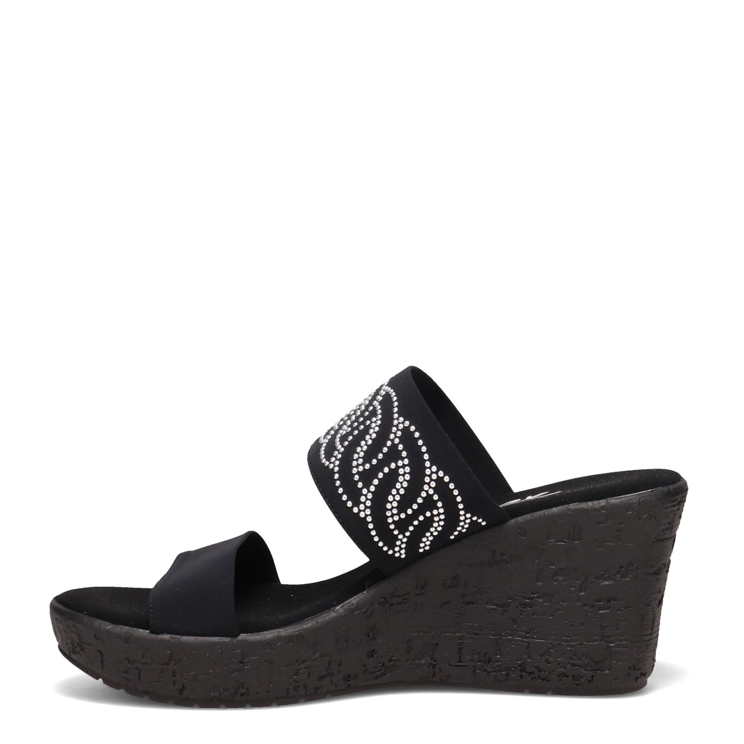 Peltz Shoes  Women's Onex Bernice Sandal BLACK BERNICE-BLACK