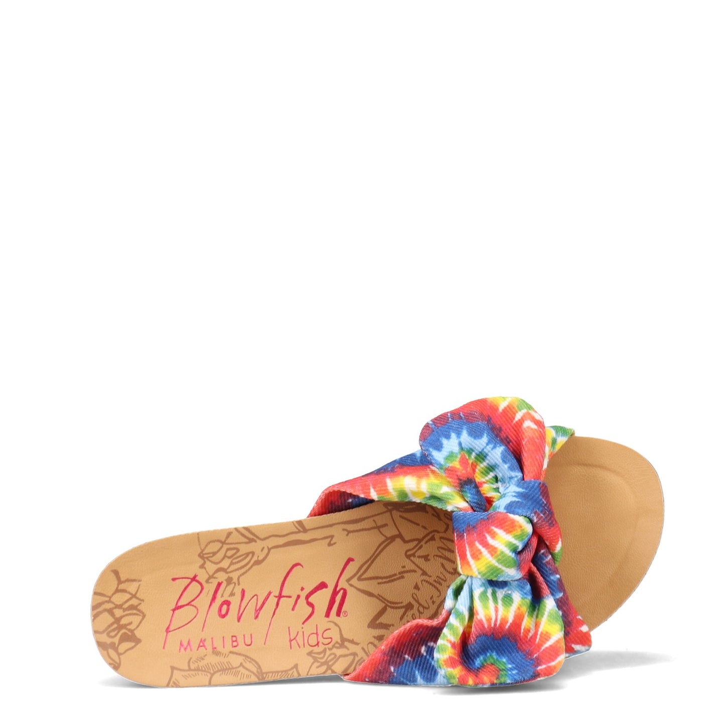 Peltz Shoes  Girl's Blowfish Malibu Kids Gett-K Sandal - Little Kid & Big Kid TIE DYE BF-7834K 544