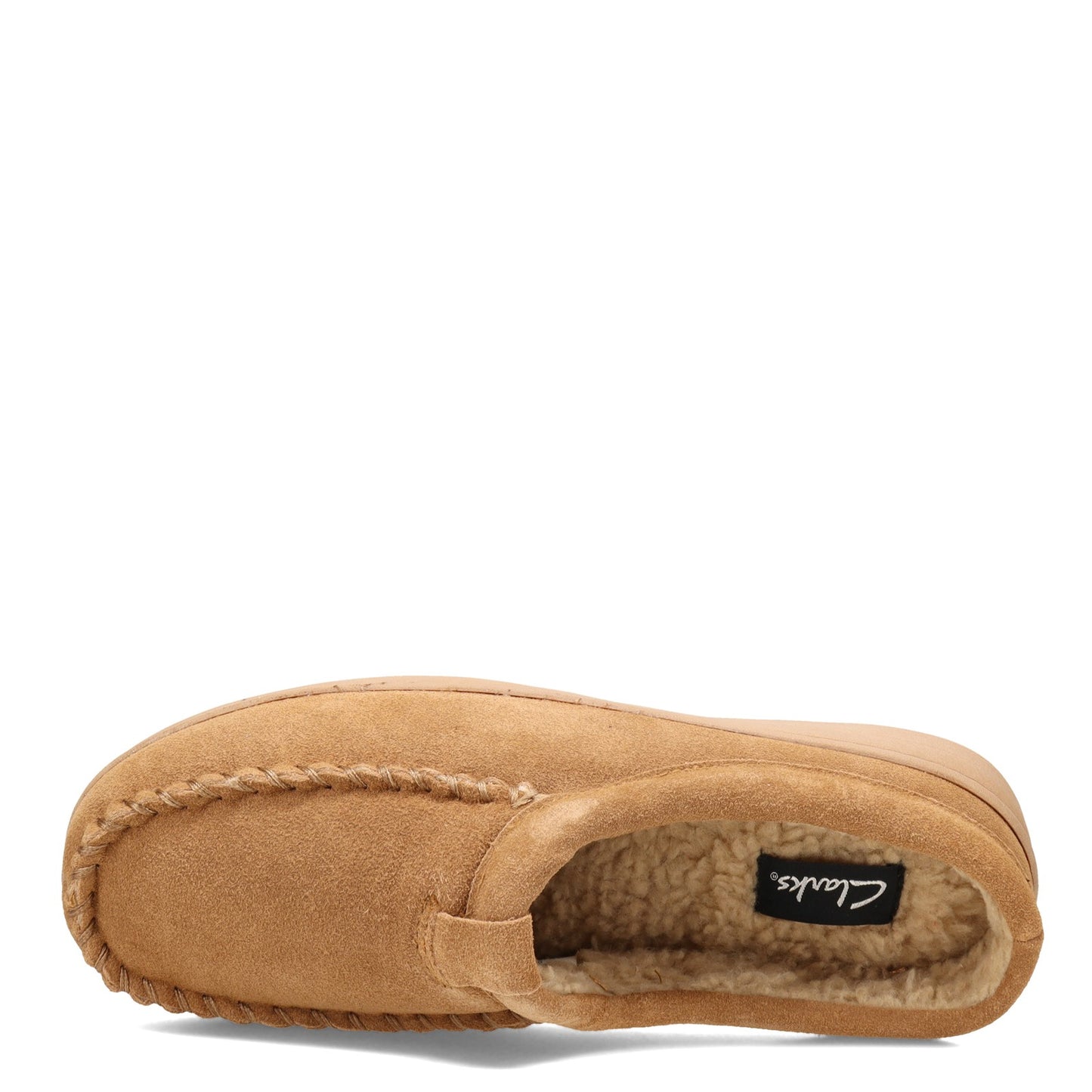Peltz Shoes  Men's Clarks Clog Slipper COGNAC BLM19021-917