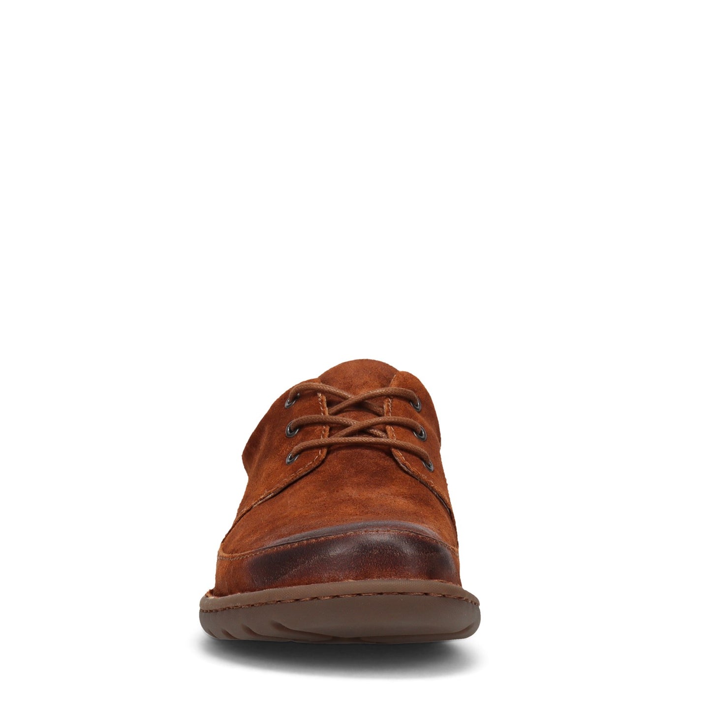 Peltz Shoes  Men's Born Nigel 3-Eye Oxford Rust BM0005326
