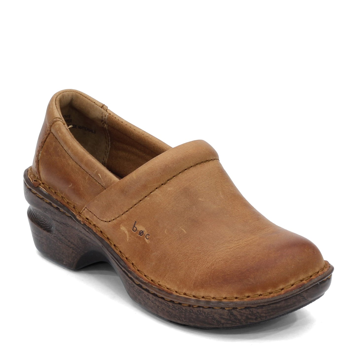 Peltz Shoes  Women's B.O.C Peggy Clog MOCHA C00002