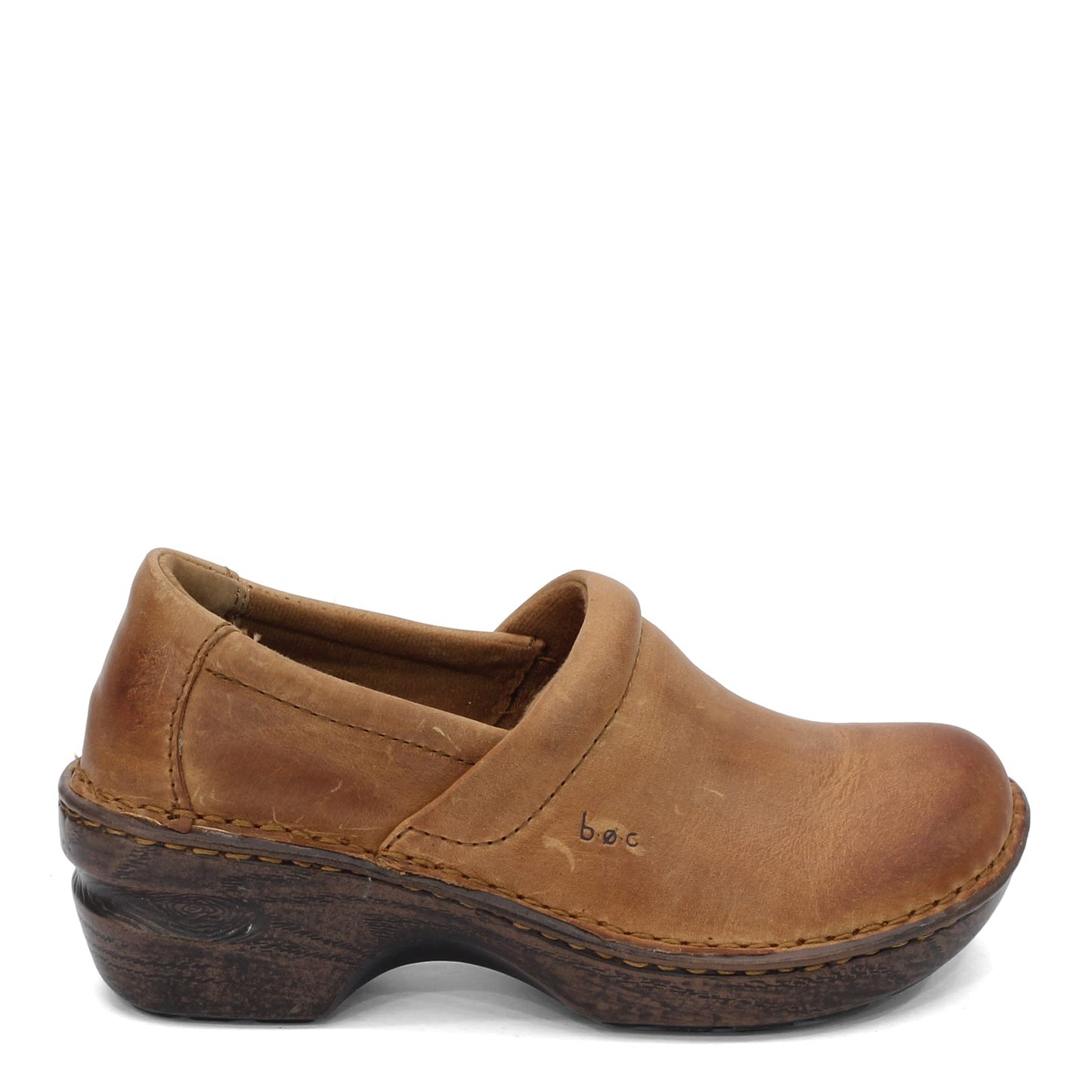 Peltz Shoes  Women's B.O.C Peggy Clog MOCHA C00002