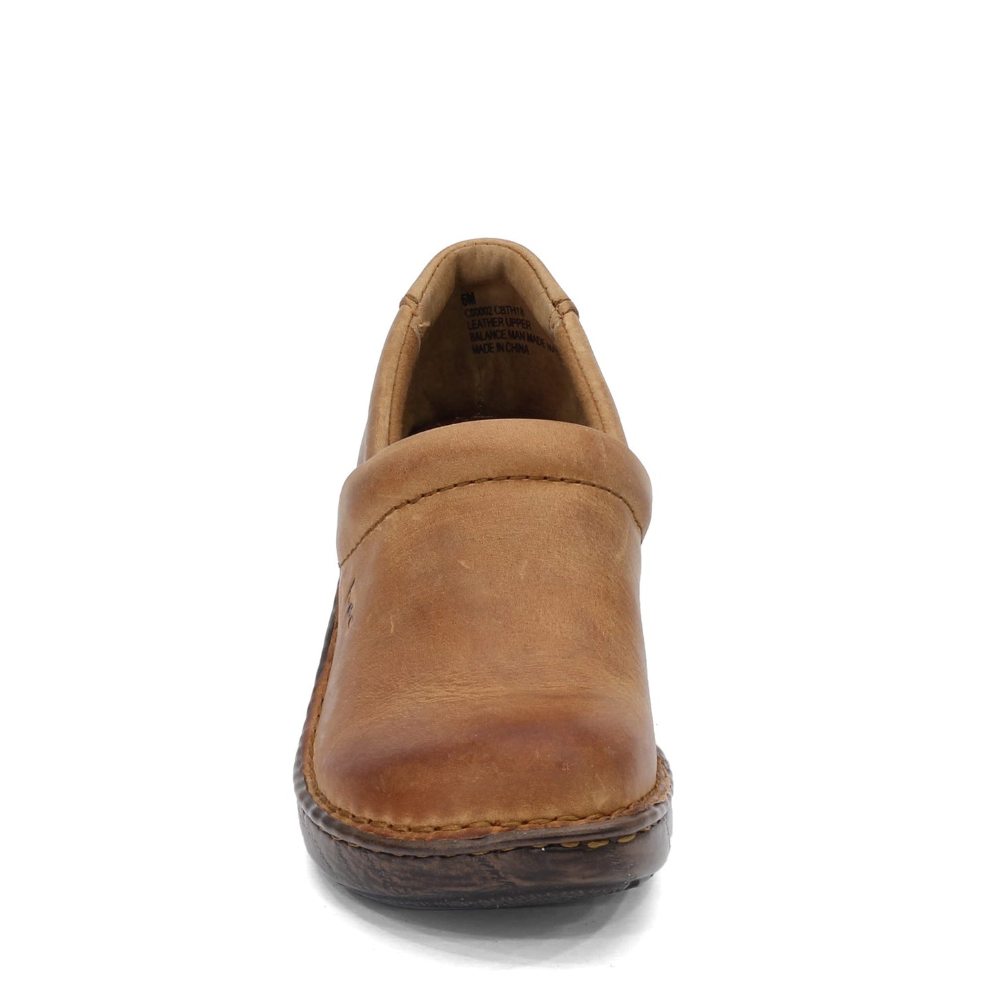 Peltz Shoes  Women's B.O.C Peggy Clog MOCHA C00002