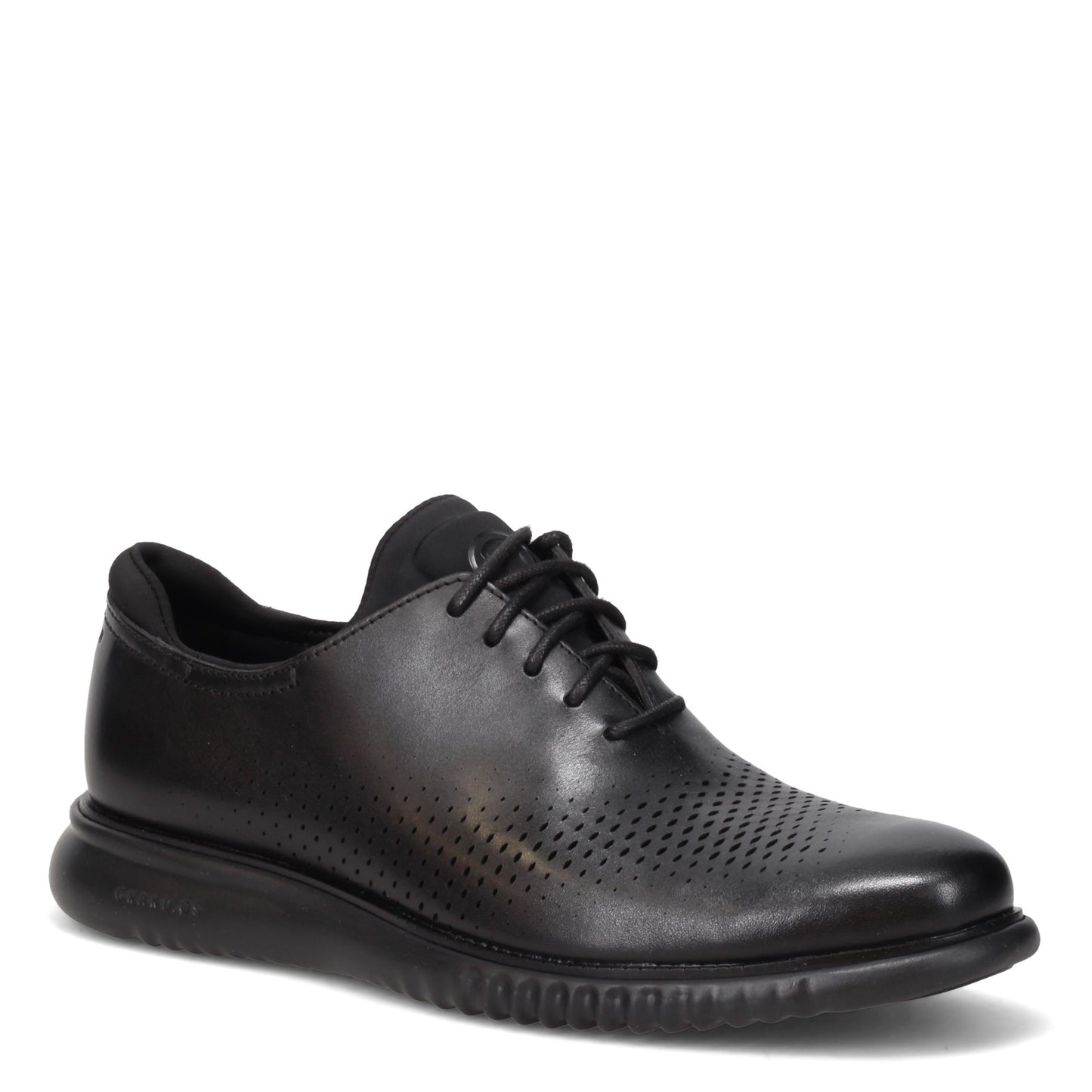 Peltz Shoes  Men's Cole Haan 2.ZEROGRAND Laser Oxford Black/Black C23832