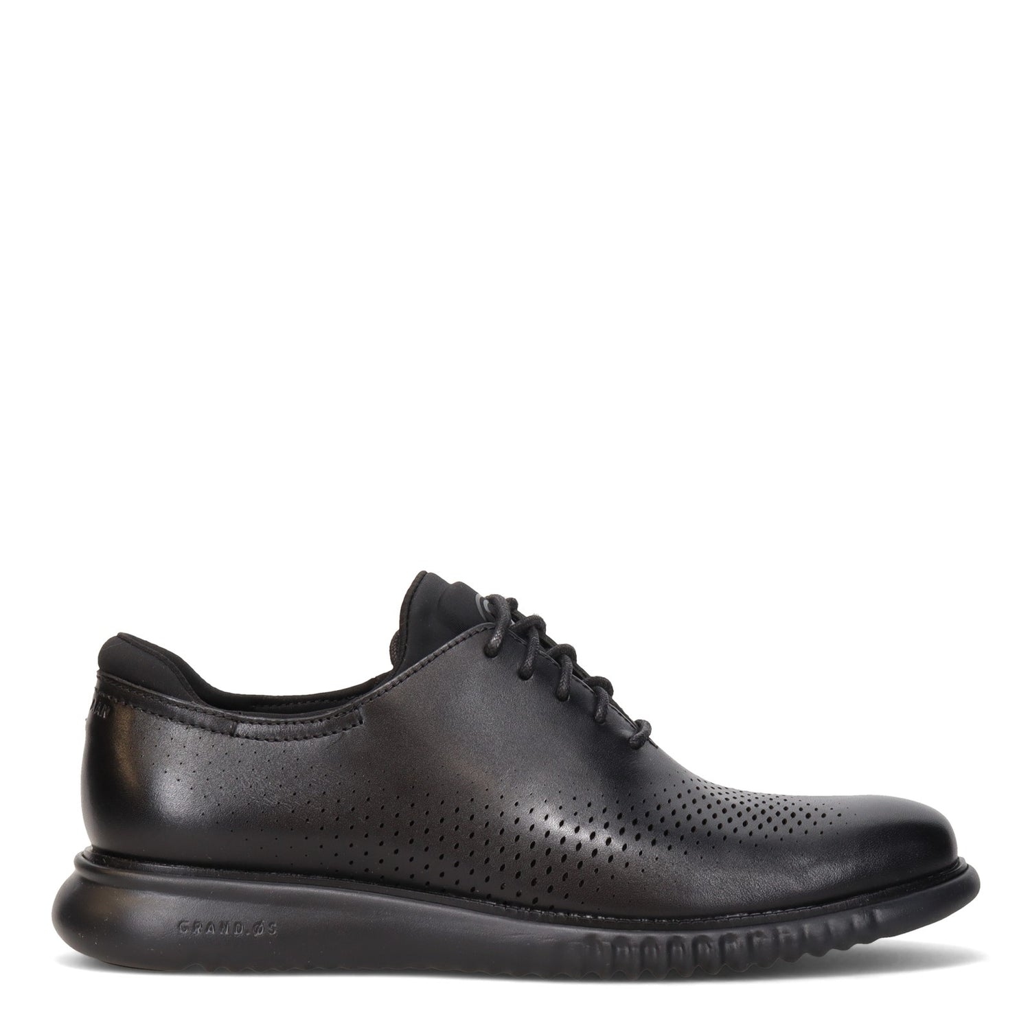 Peltz Shoes  Men's Cole Haan 2.ZEROGRAND Laser Oxford Black/Black C23832