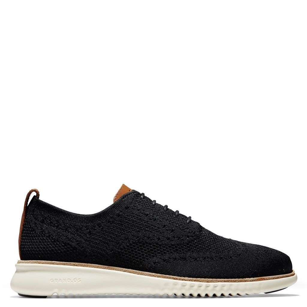 Men's Cole Haan 2.0 ZER0GRAND Wingtip Oxford BLACK / IVORY C27568