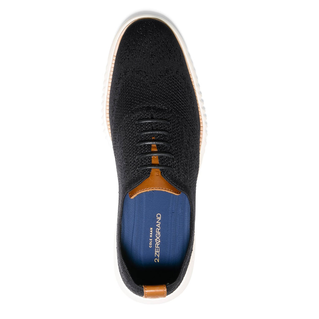 Men's Cole Haan 2.0 ZER0GRAND Wingtip Oxford BLACK / IVORY C27568