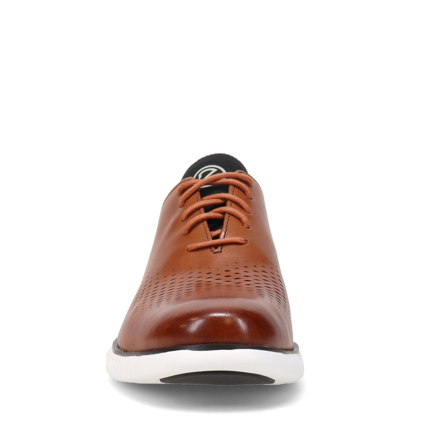 Peltz Shoes  Men's Cole Haan 2.ZEROGRAND Laser Oxford Tan/White C27879