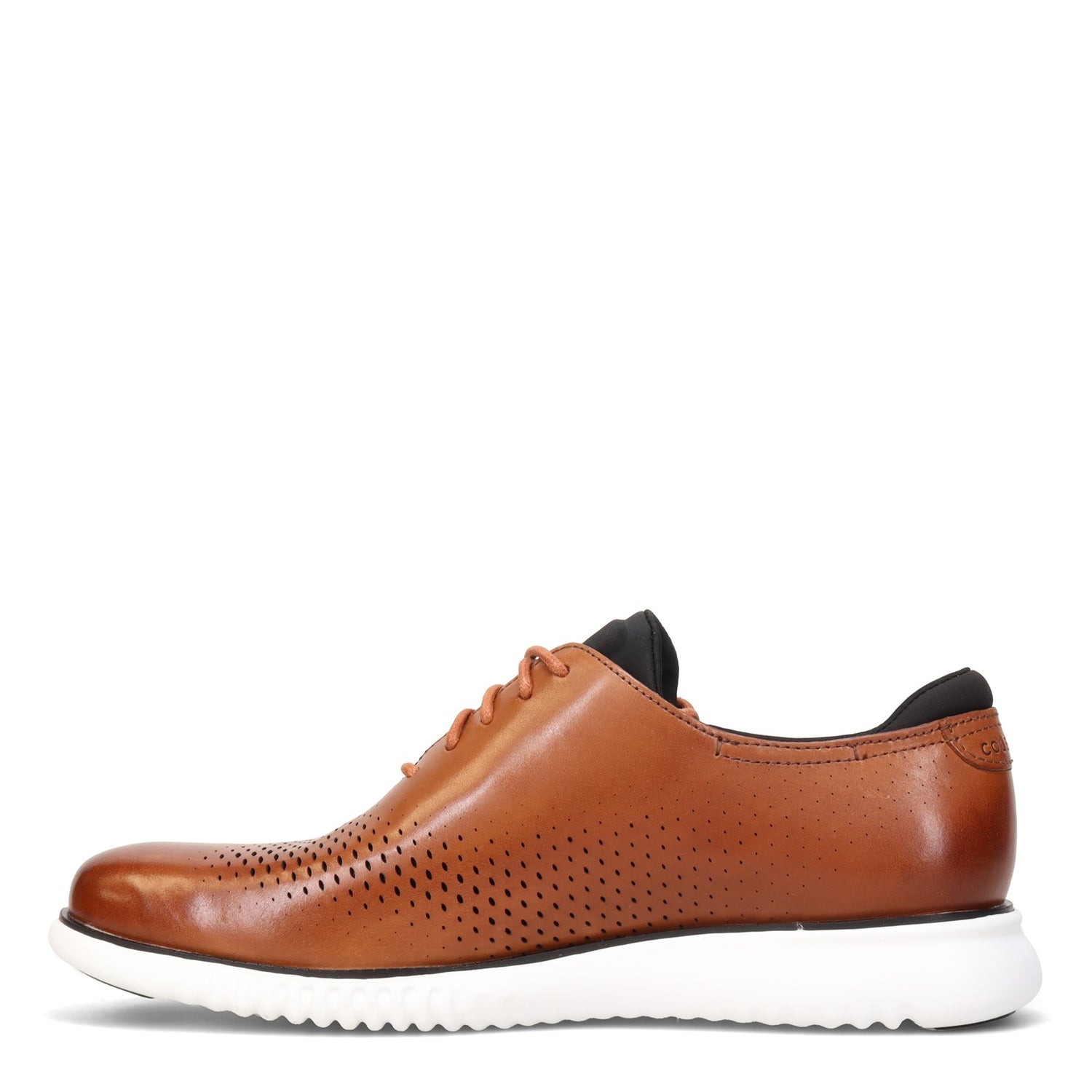 Peltz Shoes  Men's Cole Haan 2.ZEROGRAND Laser Oxford Tan/White C27879