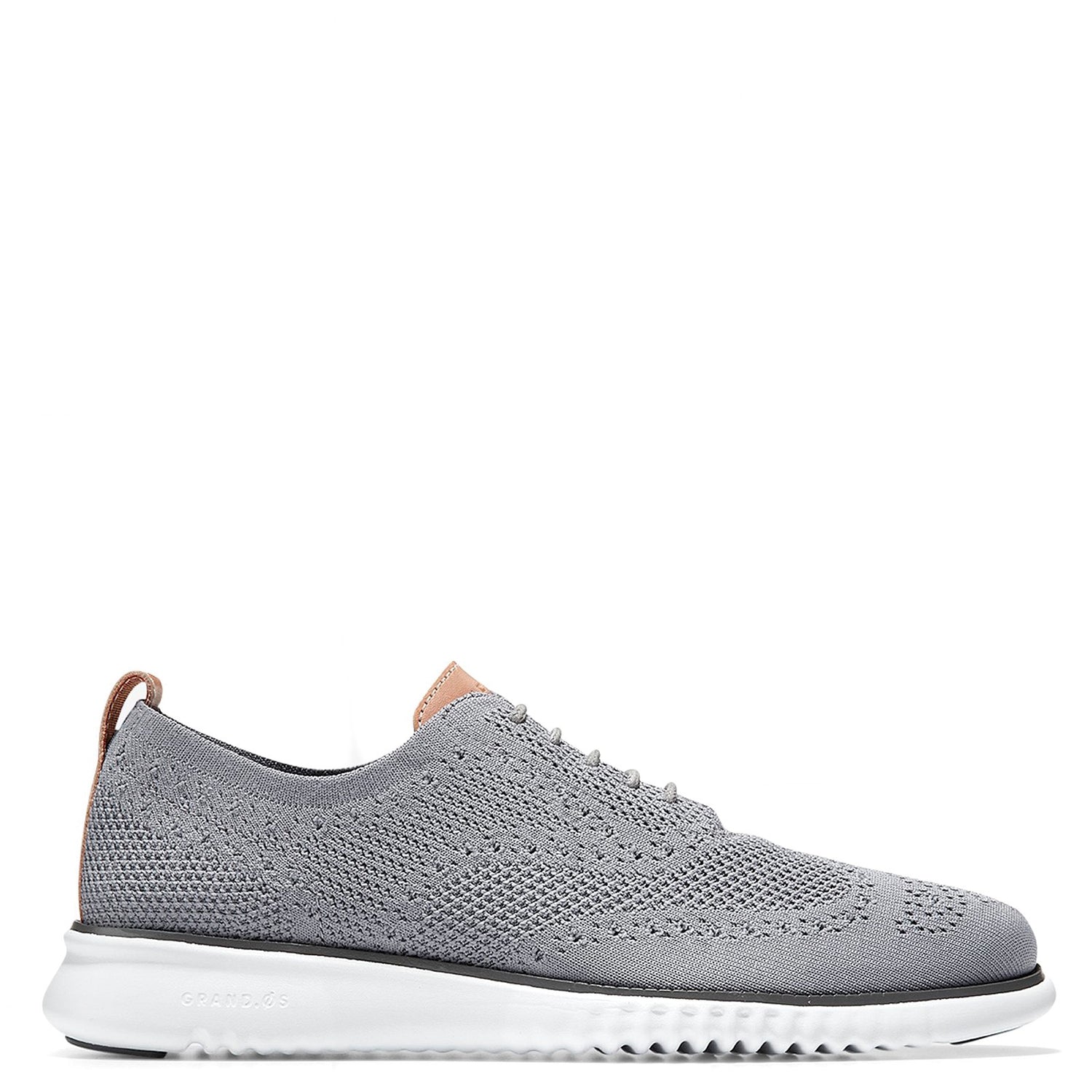 Peltz Shoes  Men's Cole Haan 2.ZER0GRAND Wingtip Oxford IRONSTONE C27947