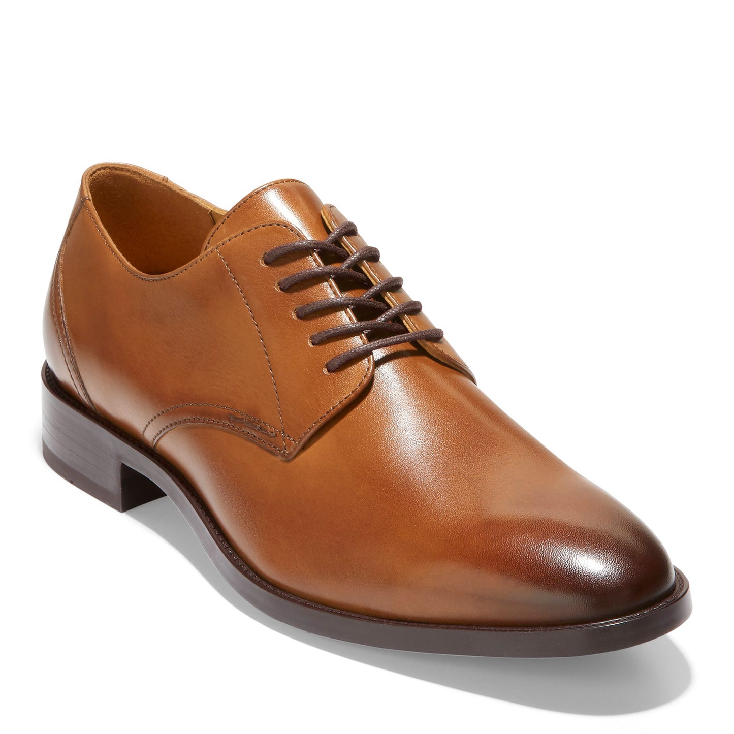 Peltz Shoes  Men's Cole Haan Hawthorne Plain Toe Oxford British Tan C32352