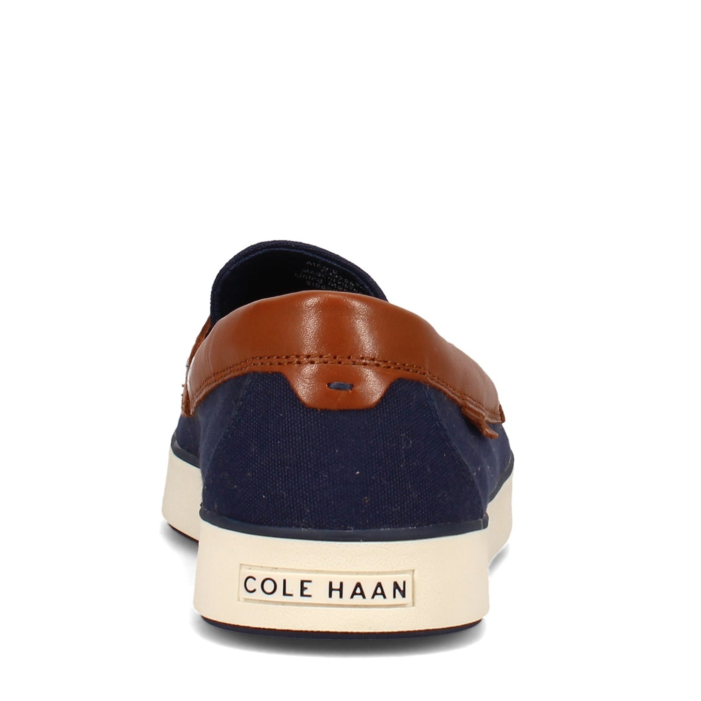 Peltz Shoes  Men's Cole Haan Nantucket Loafer II Penny Loafer NAVY TAN C33799