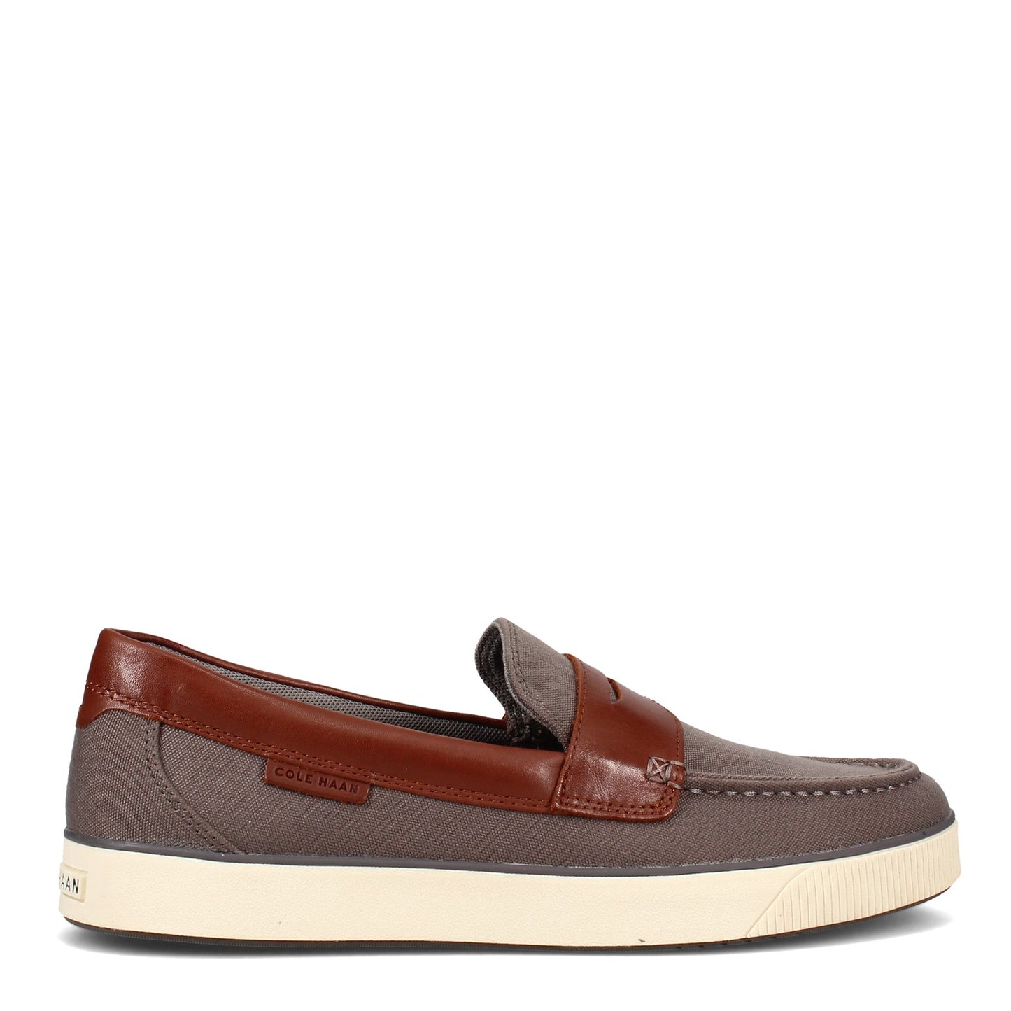 Peltz Shoes  Men's Cole Haan Nantucket Loafer II Penny Loafer GREY BROWN C33800