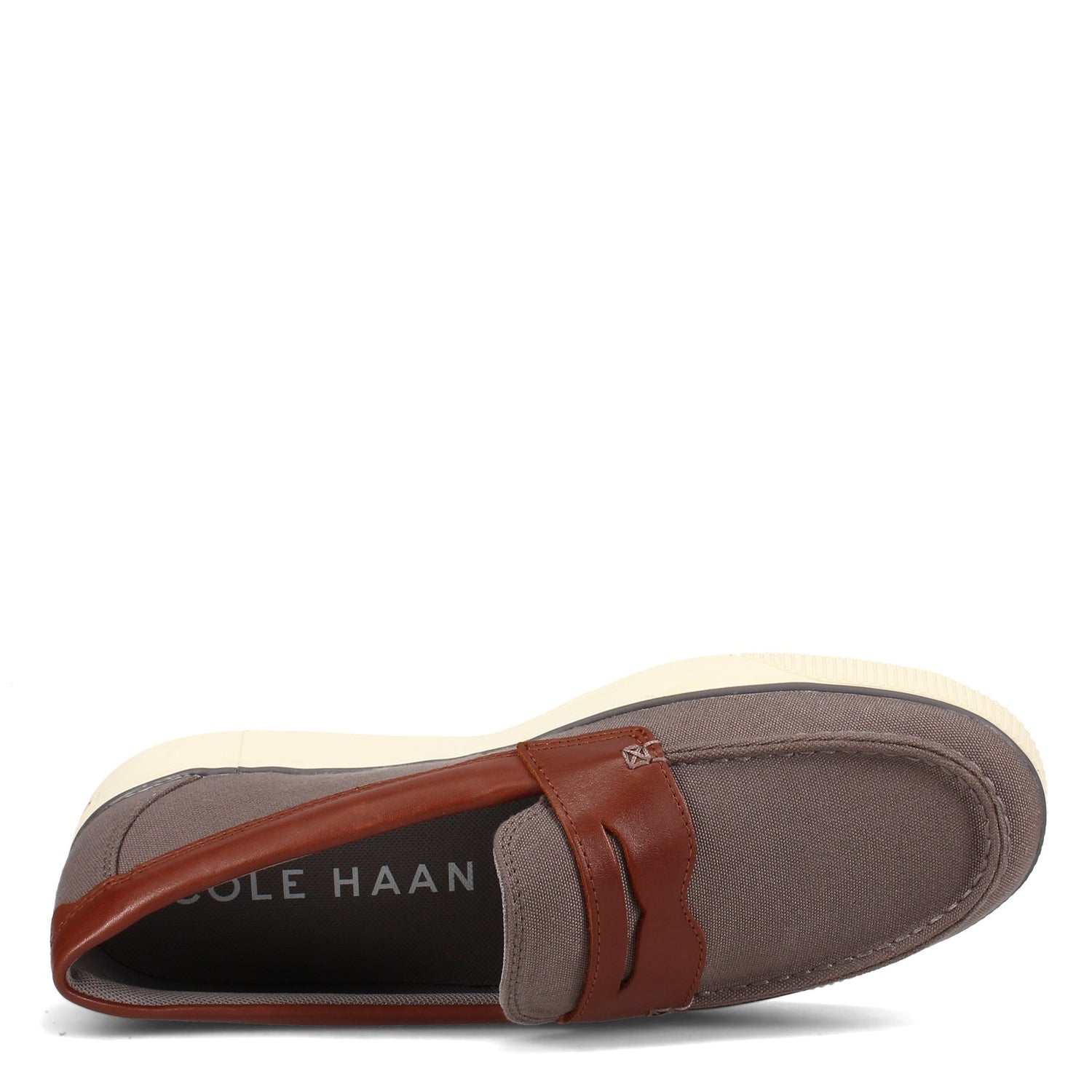 Peltz Shoes  Men's Cole Haan Nantucket Loafer II Penny Loafer GREY BROWN C33800